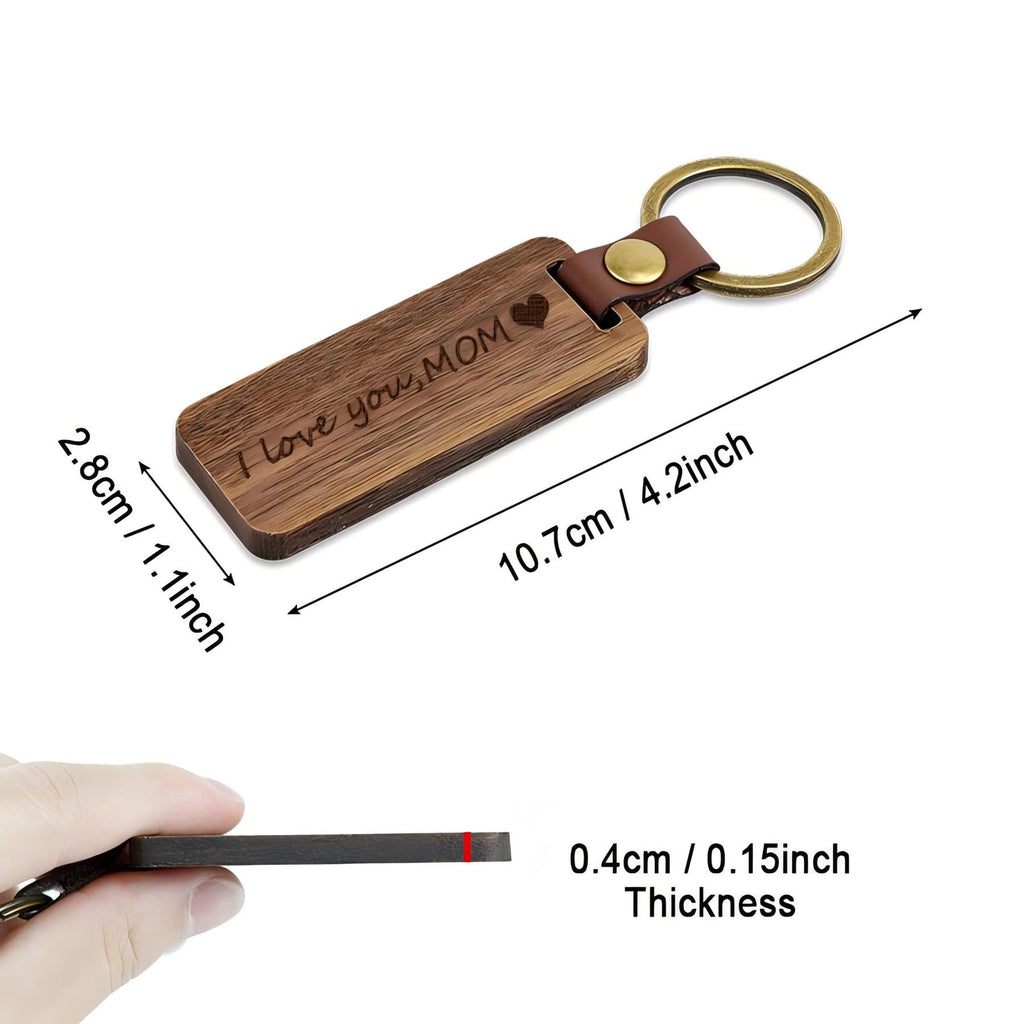 Custom Logo Wood Keychain