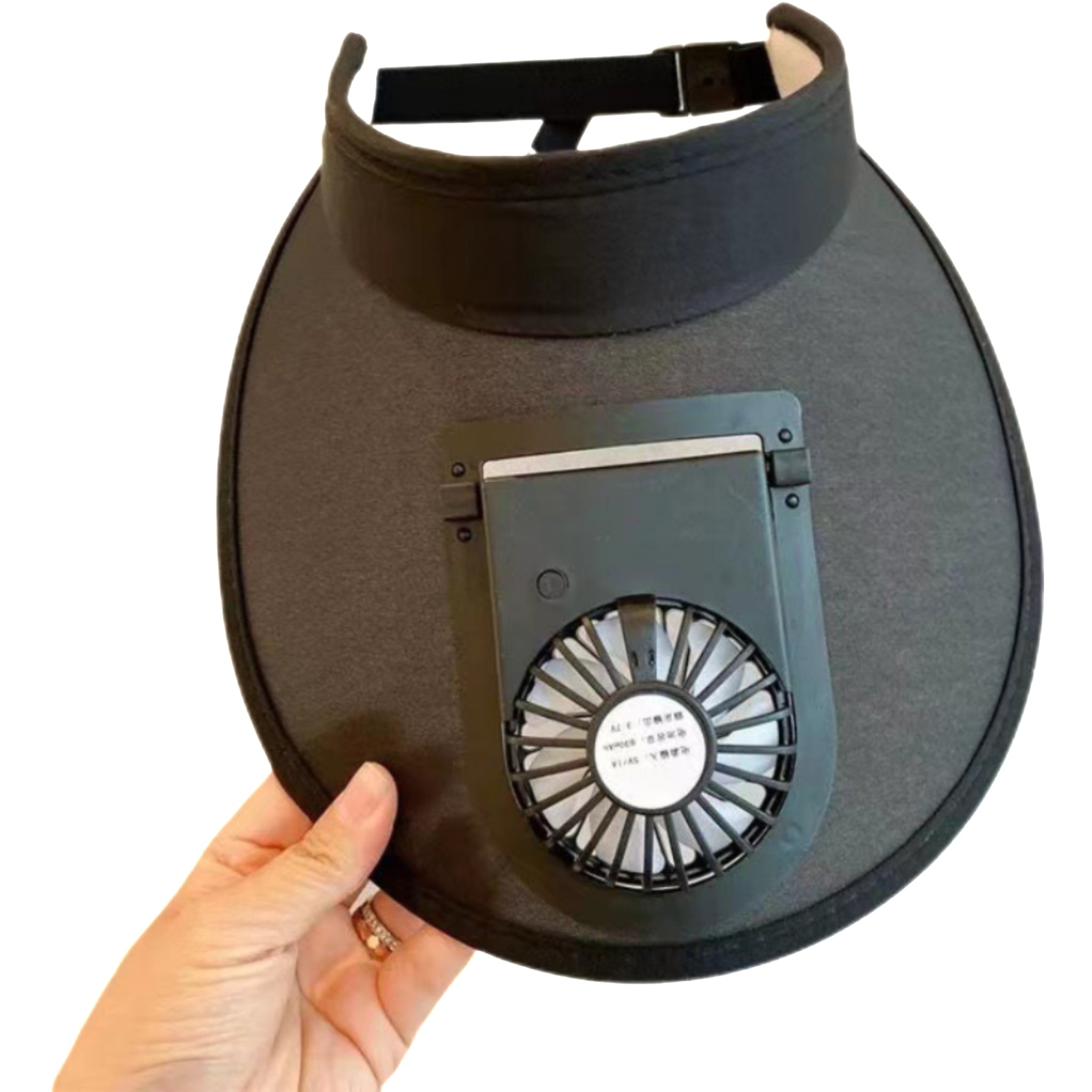 Sun Hat with Built-in Cooling Fan