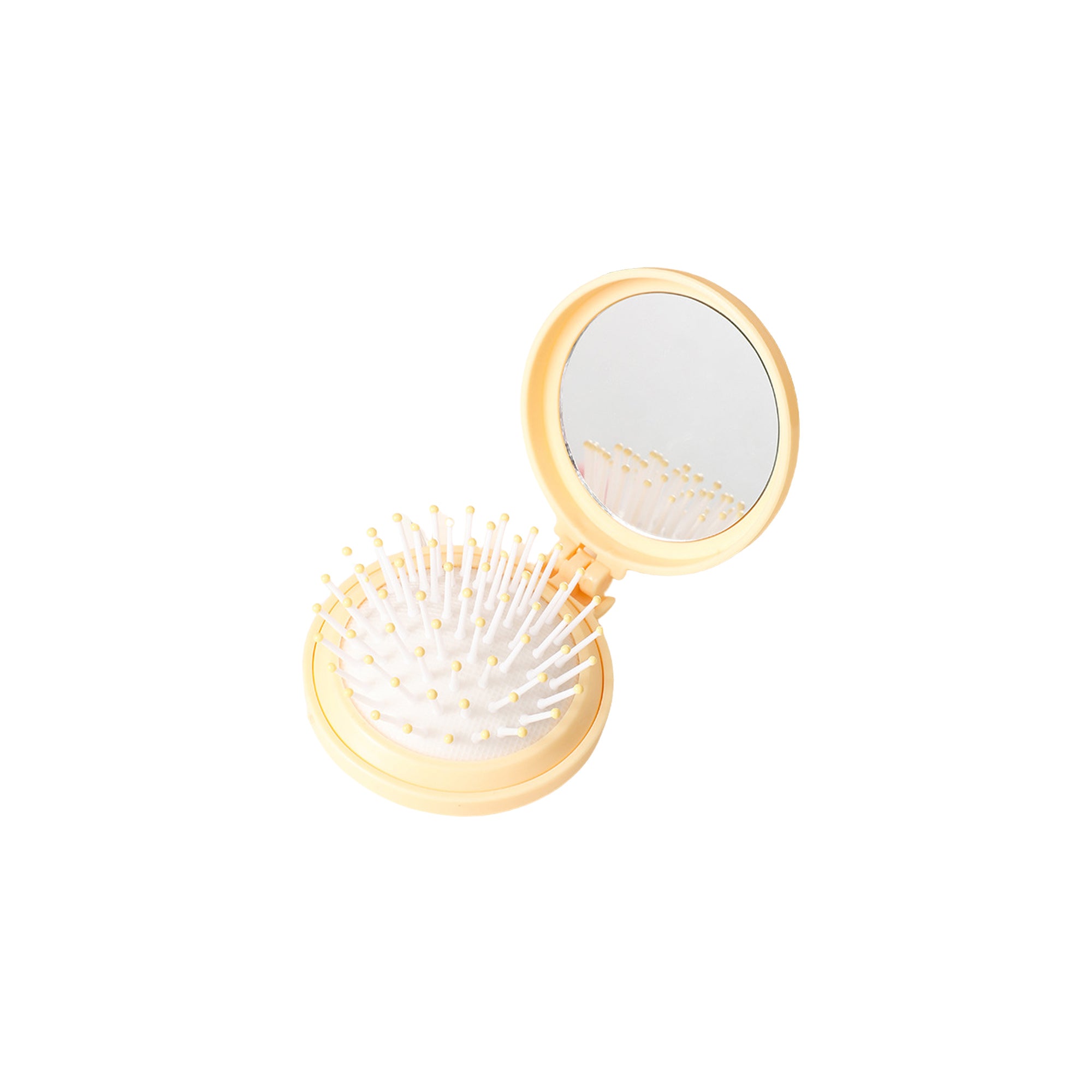Foldable Cute Mini Round Airbag Mirror-Comb Set
