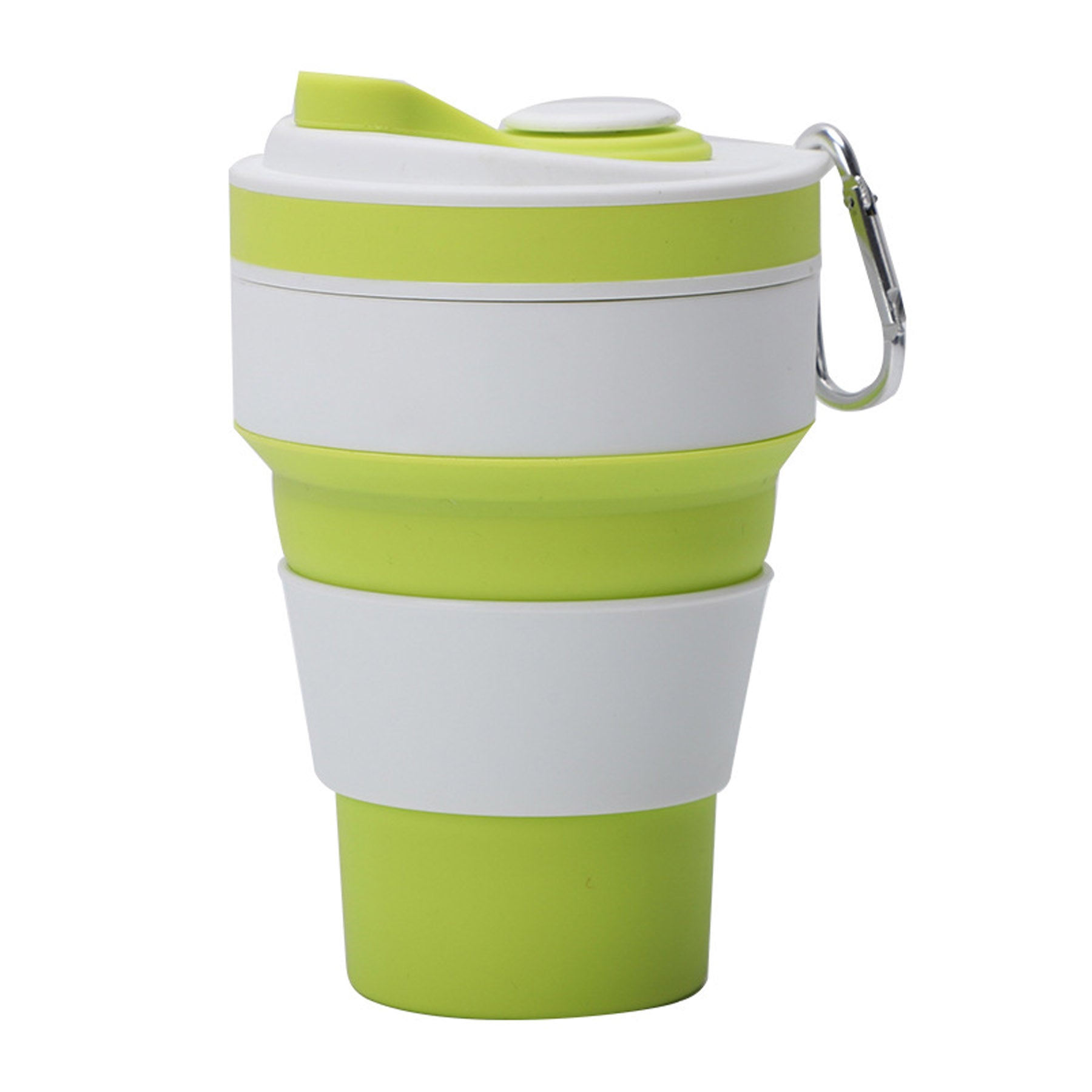 12Oz Silicone Coffee Cup W/ Straw Lid