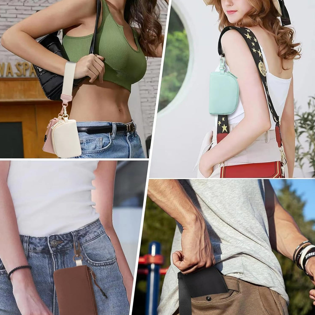 Mini Zip Around Keychain Wristlet Wallets