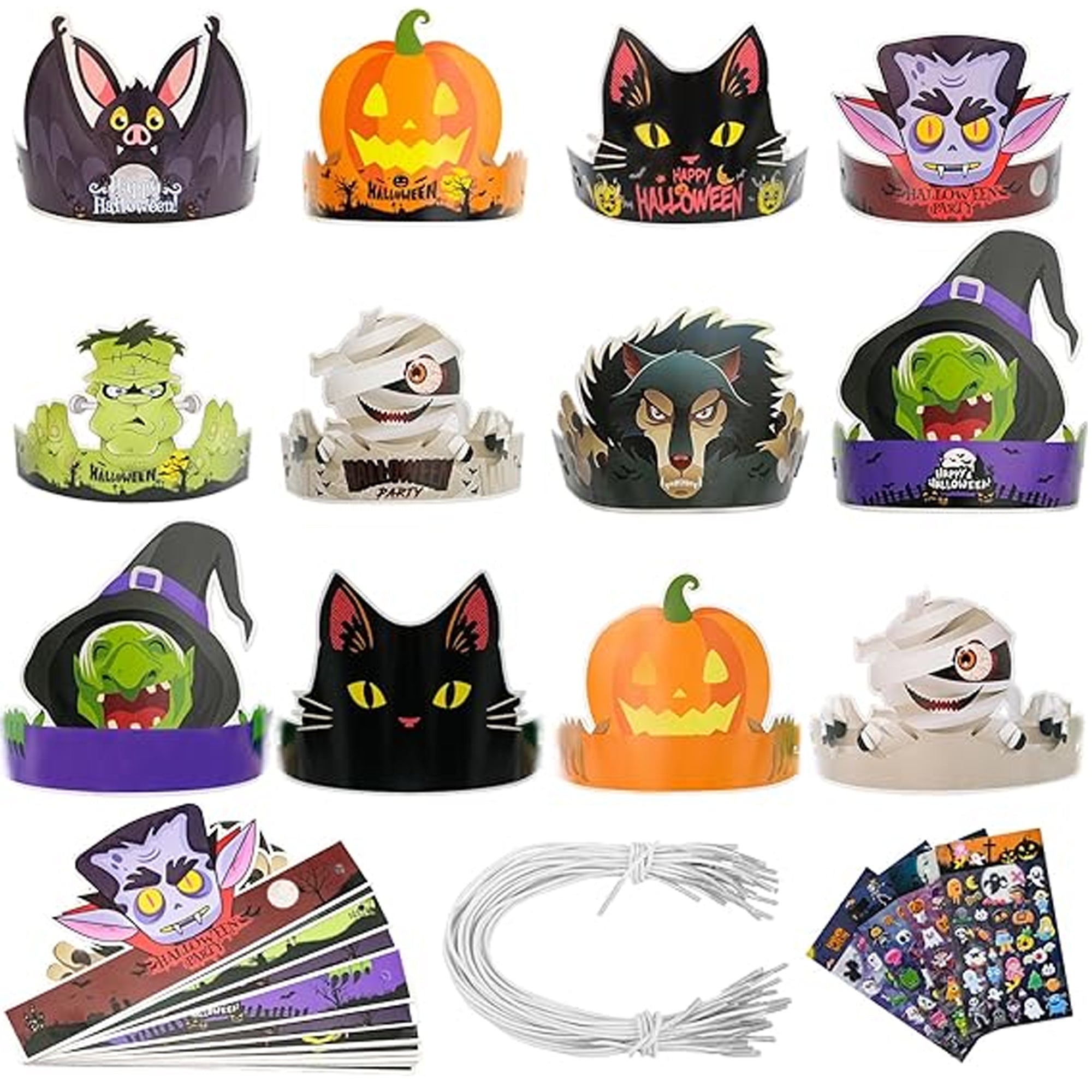 New Paper Hats For Halloween Parties