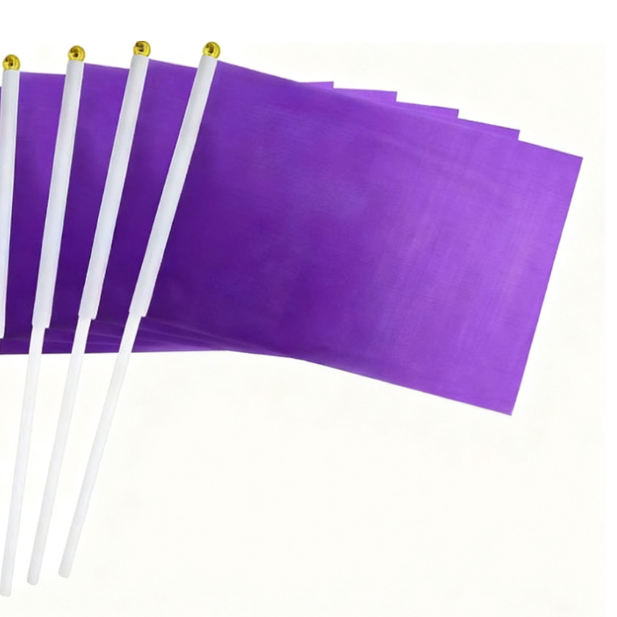 Solid Color Handheld Polyester Hand Waving Flag