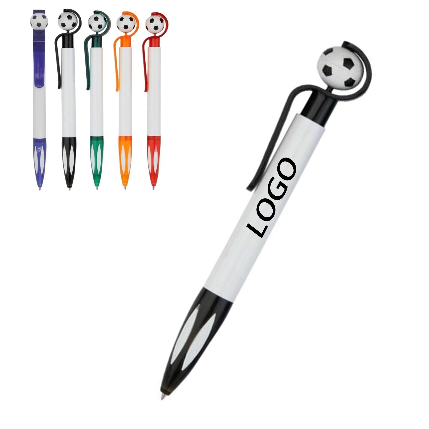 Cartoon Shaped Plastic Soccer Ball with Ballpoint Pen