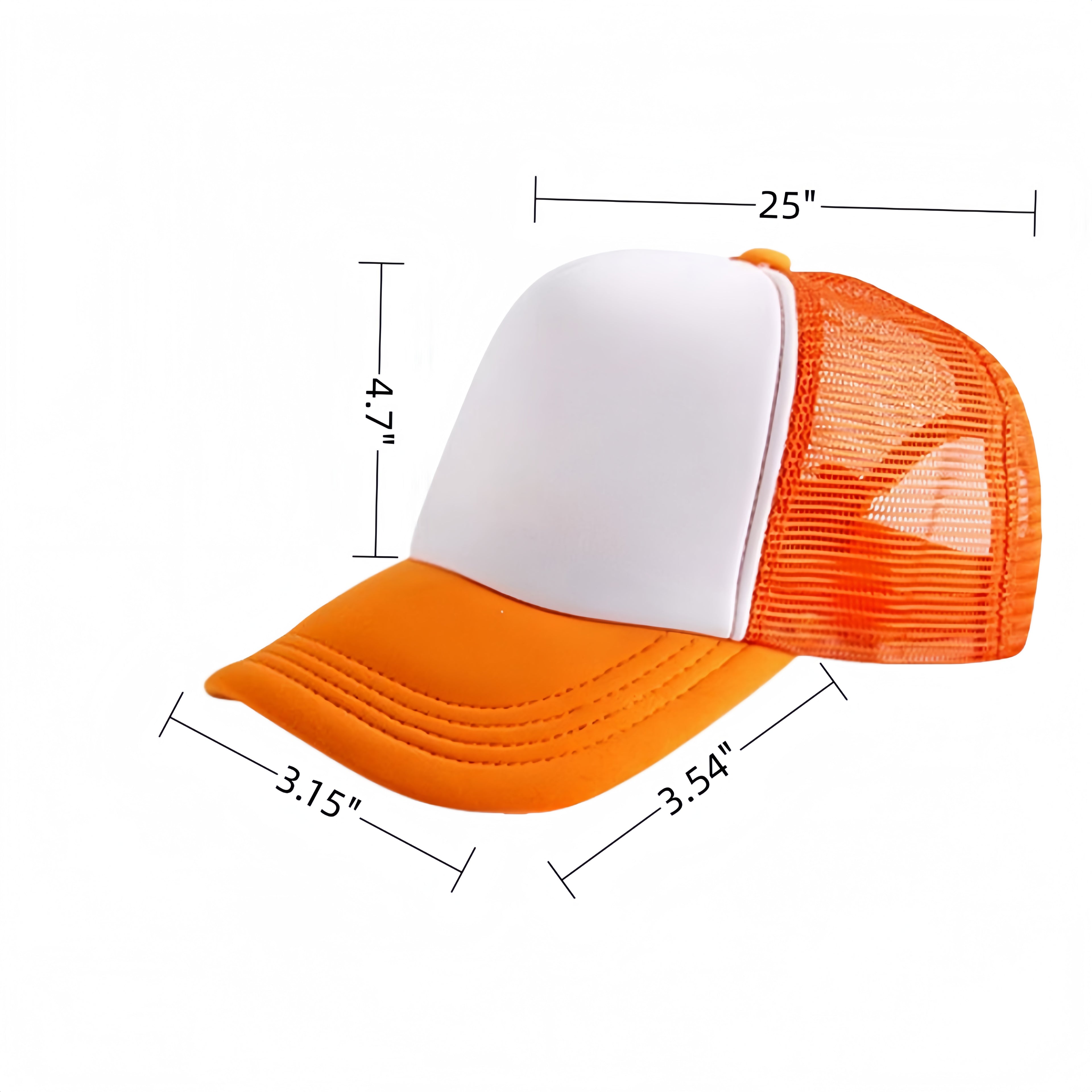 Five-Panel Baseball Visor Advertising Cap In Two-Tone Style With Breathable Mesh