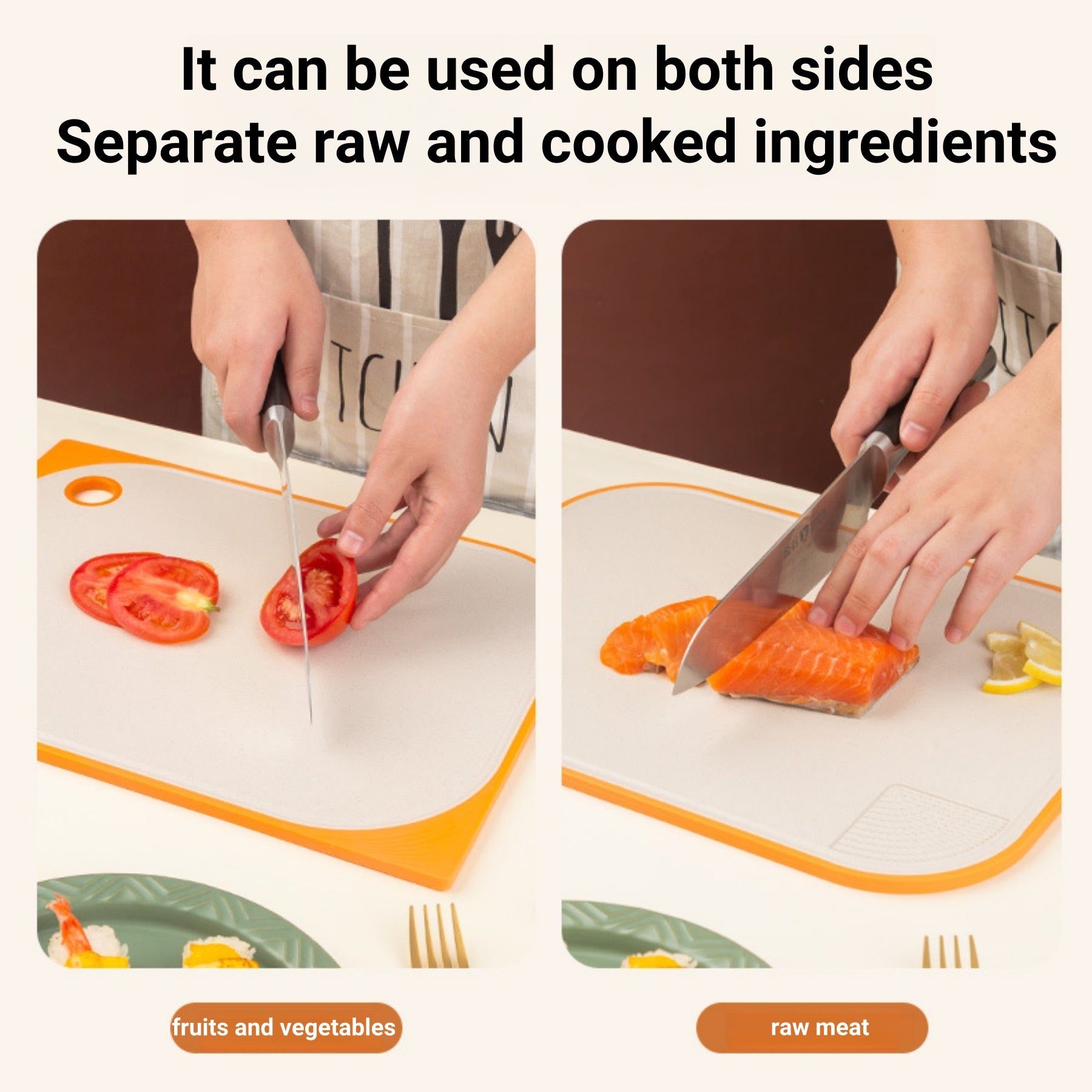 Double-sided Cutting Board Made Of Wheat Straw