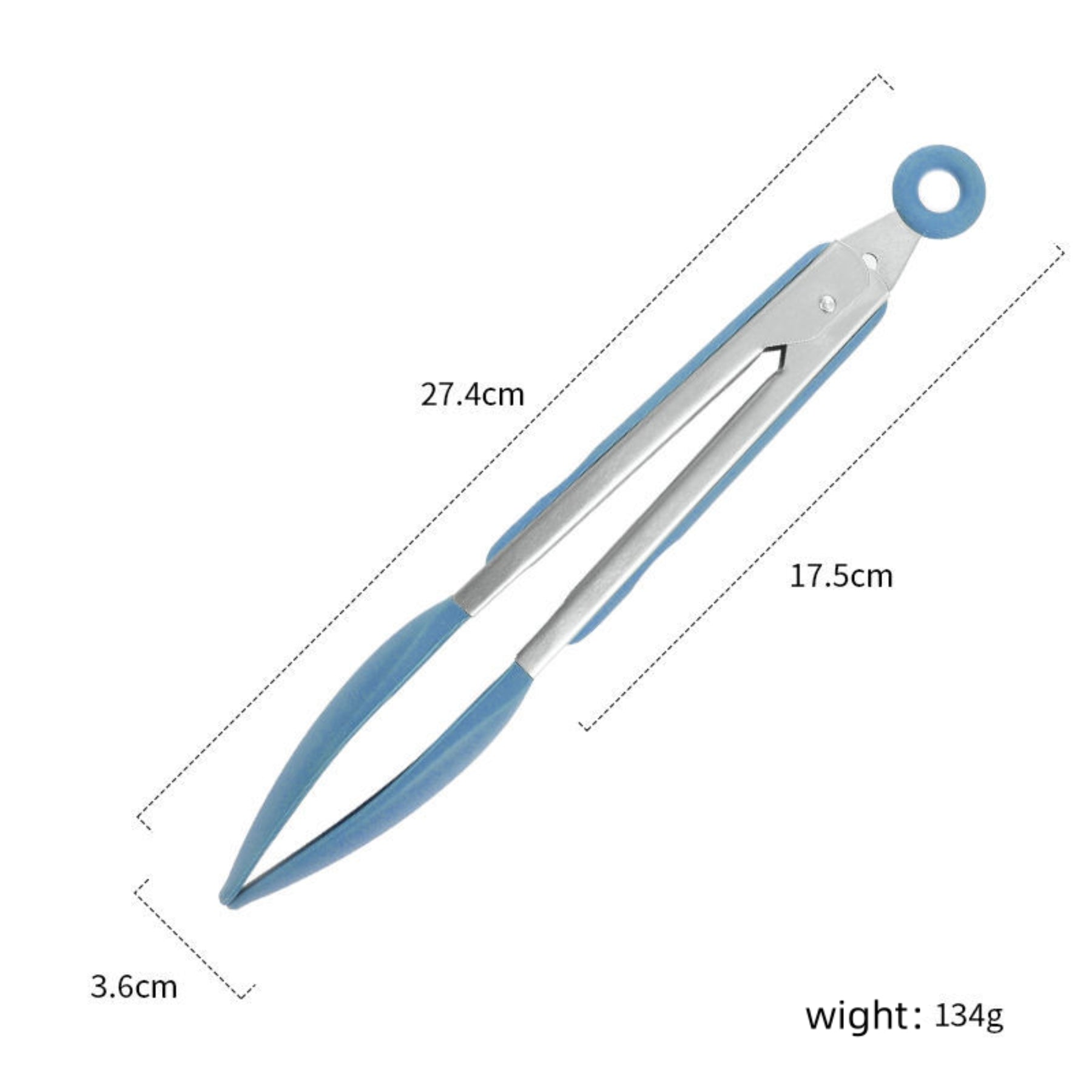 Kitchen Silicone Tongs With Silicone Hanging Hole