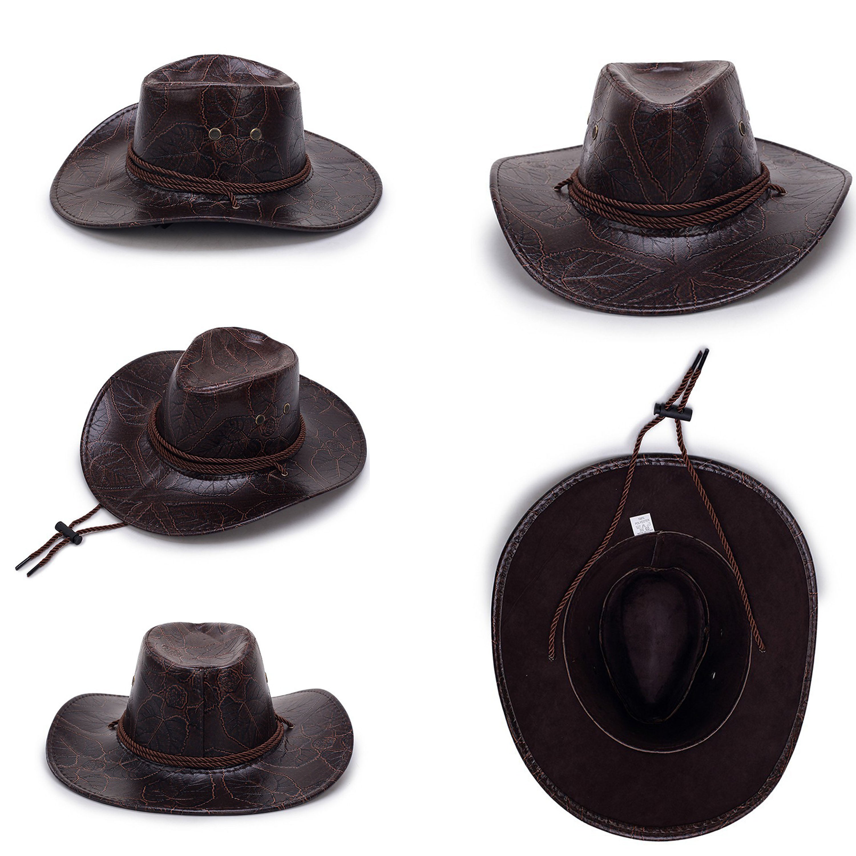 Adult Stetson Leather Cowboy Hat