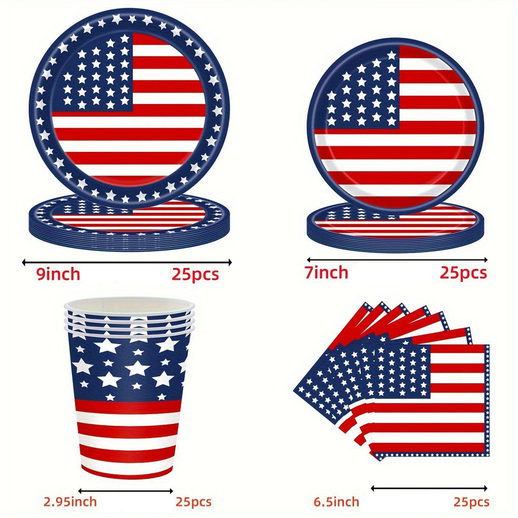 July 4Th American Independence Day Set Of 4