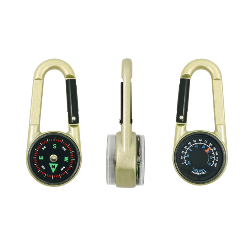 Zinc Alloy Double-Sided Carabiner Compass