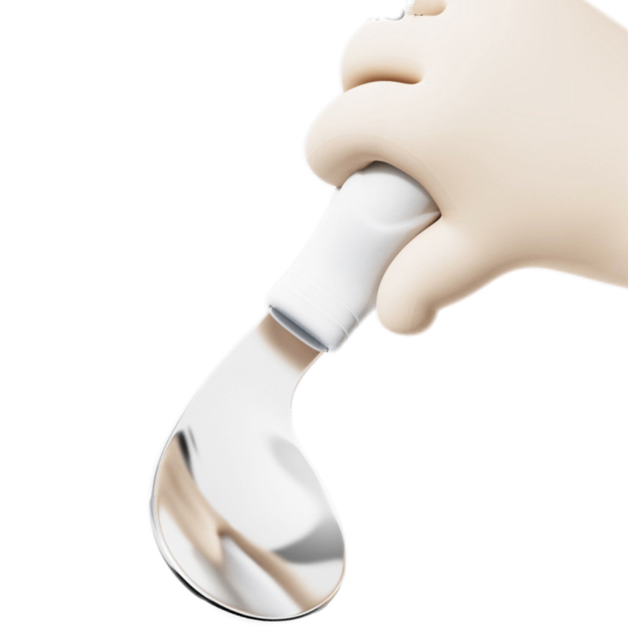 Stainless Steel Baby Round Ring Fork and Spoon Set
