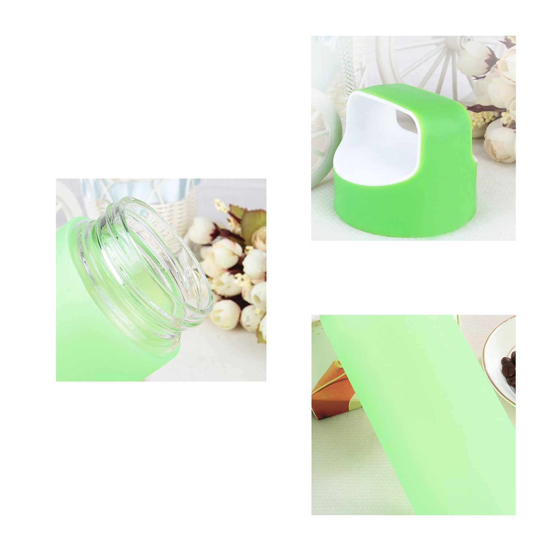 Glass Cup with Silicone