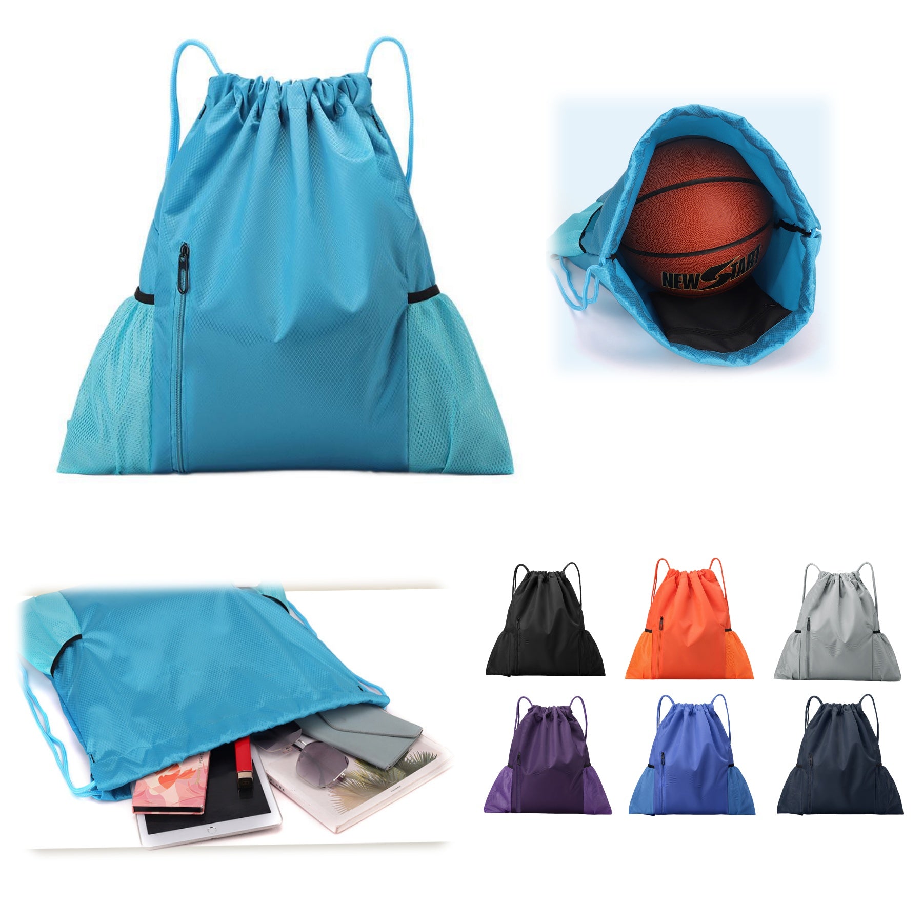 Drawstring Closure Sports Backpack
