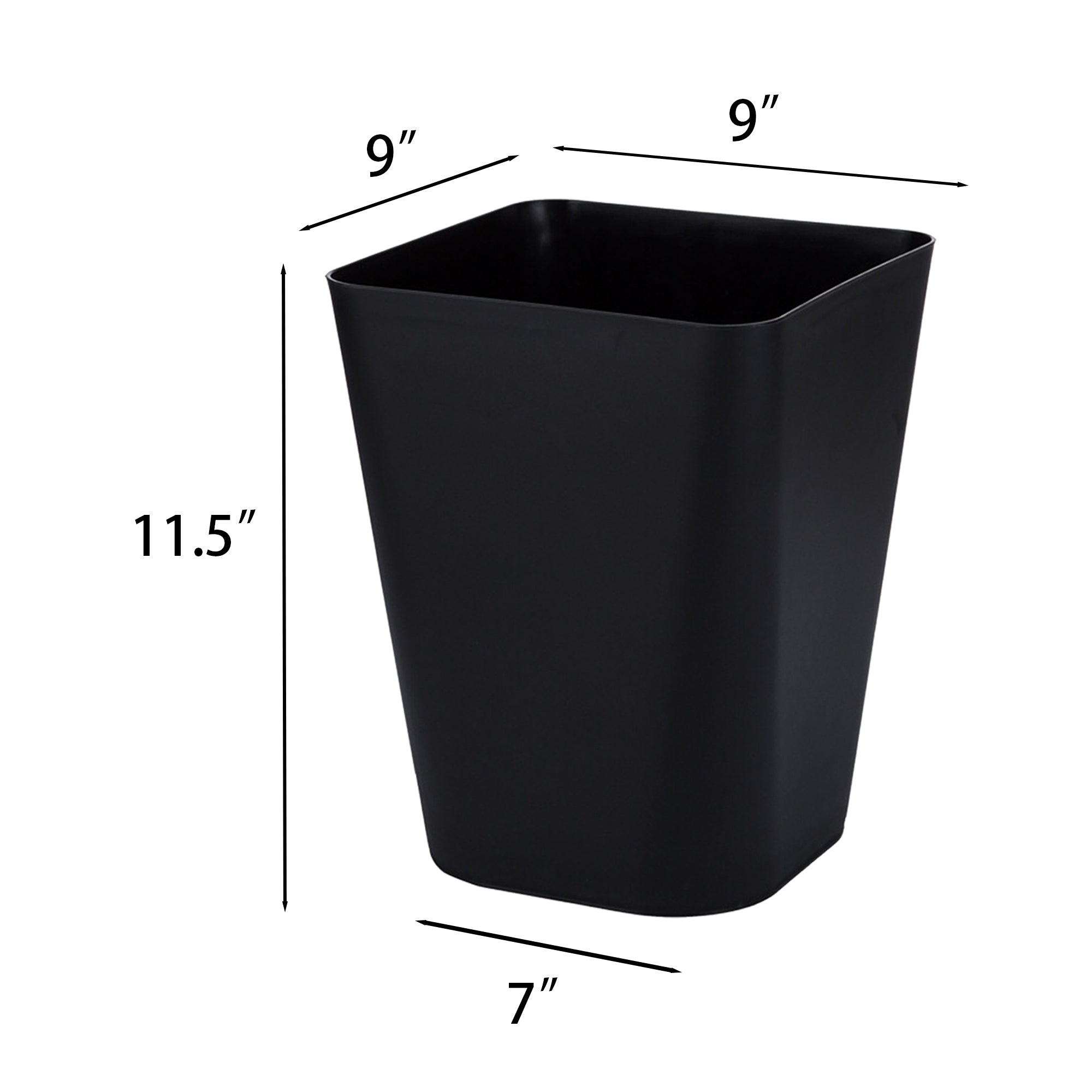 3.2 Gallon Plastic Wastebasket Trash Can