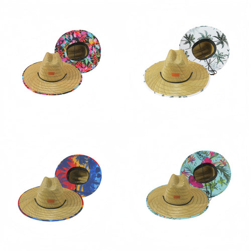 Adult Sized Wide Brimmed Outdoor Sun Shading Straw Hat