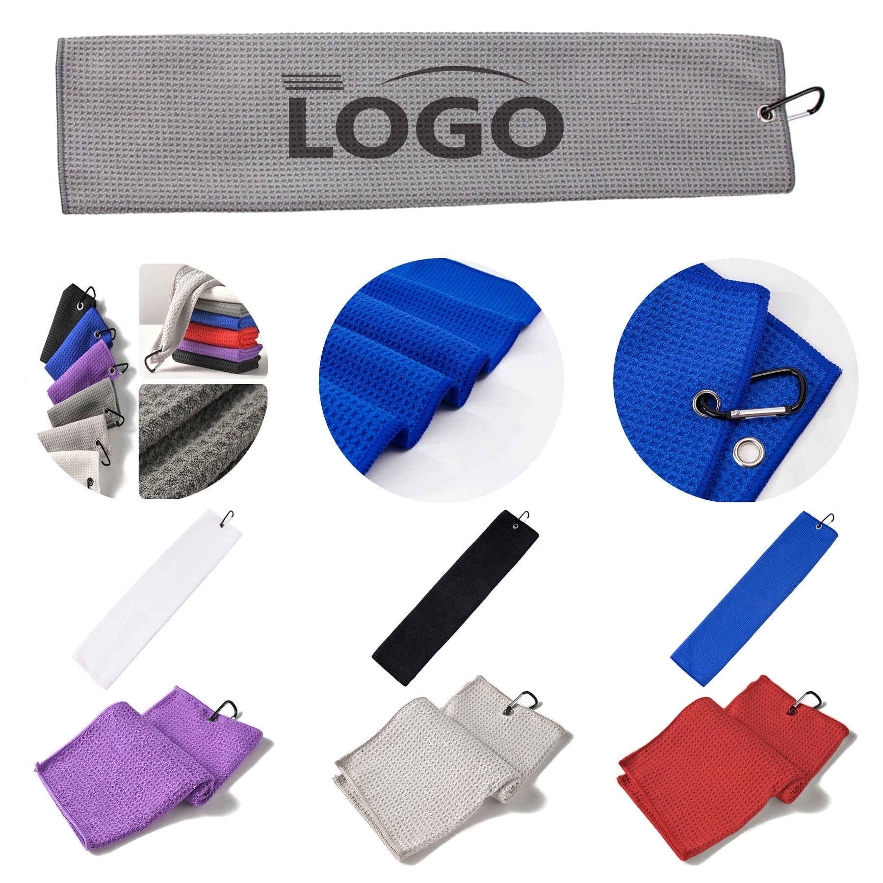 Multifunctional Golf Towel With Hook