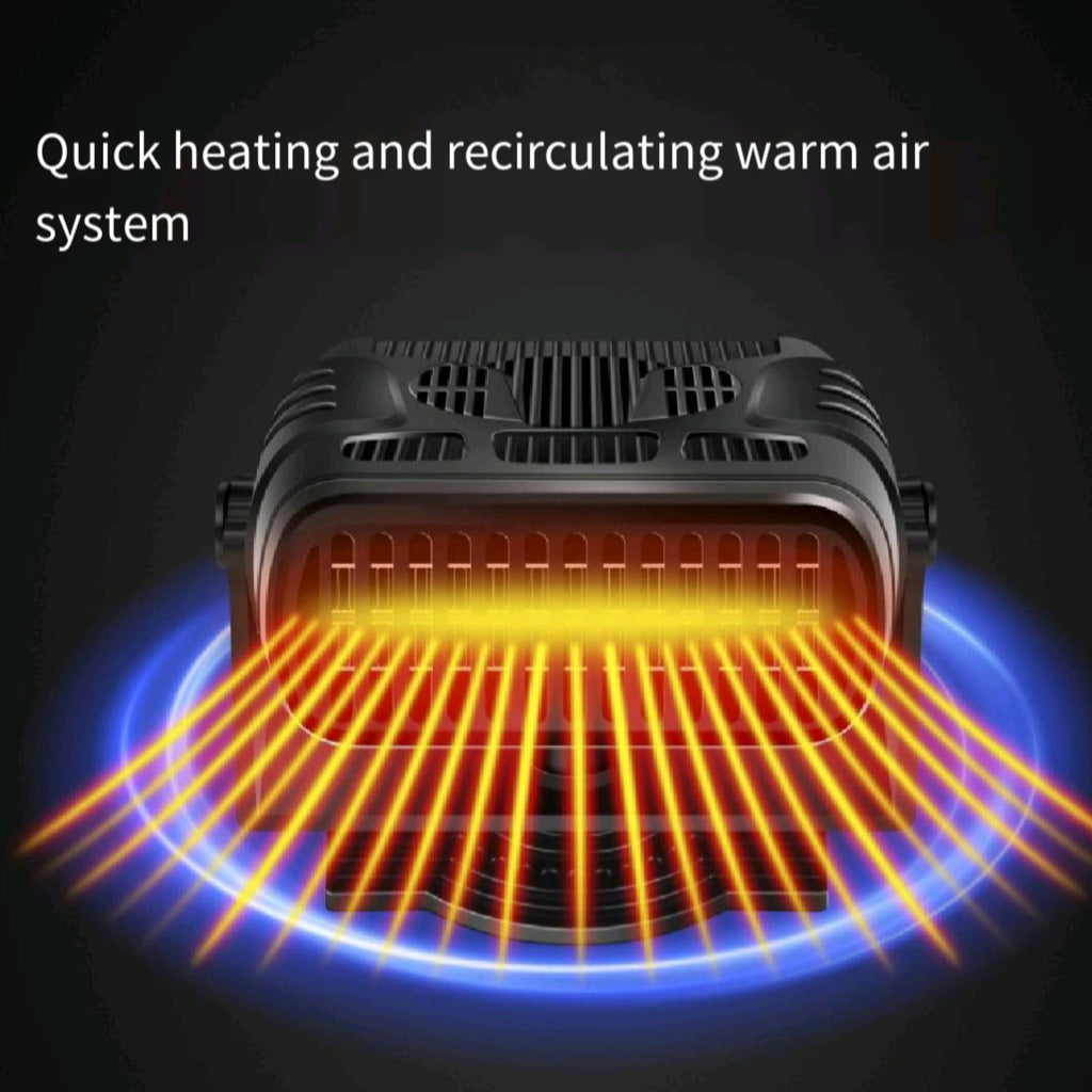 12V Car Heater Dual Heat Quick Defroster Demist Windshield