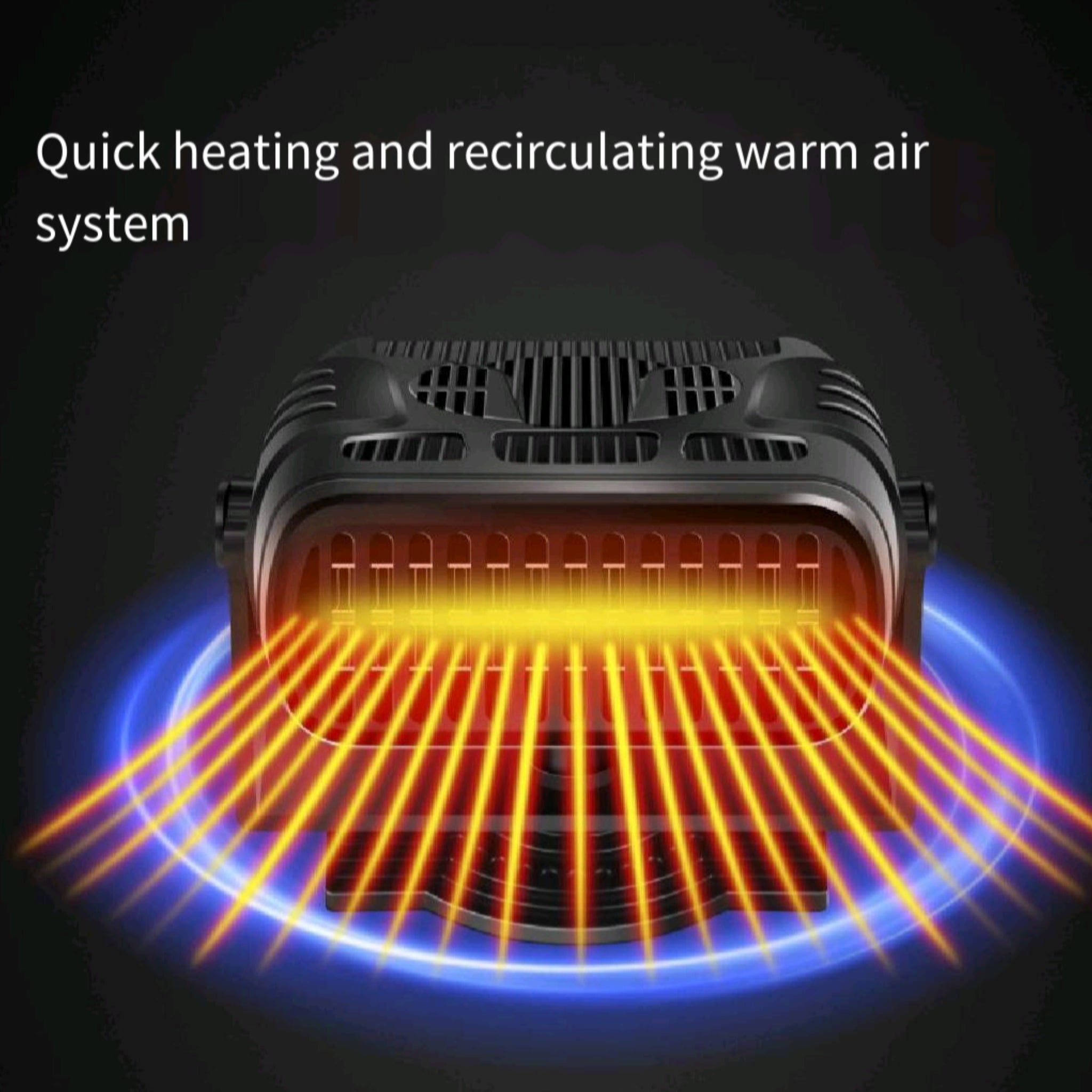 12V Car Heater Dual Heat Quick Defroster Demist Windshield