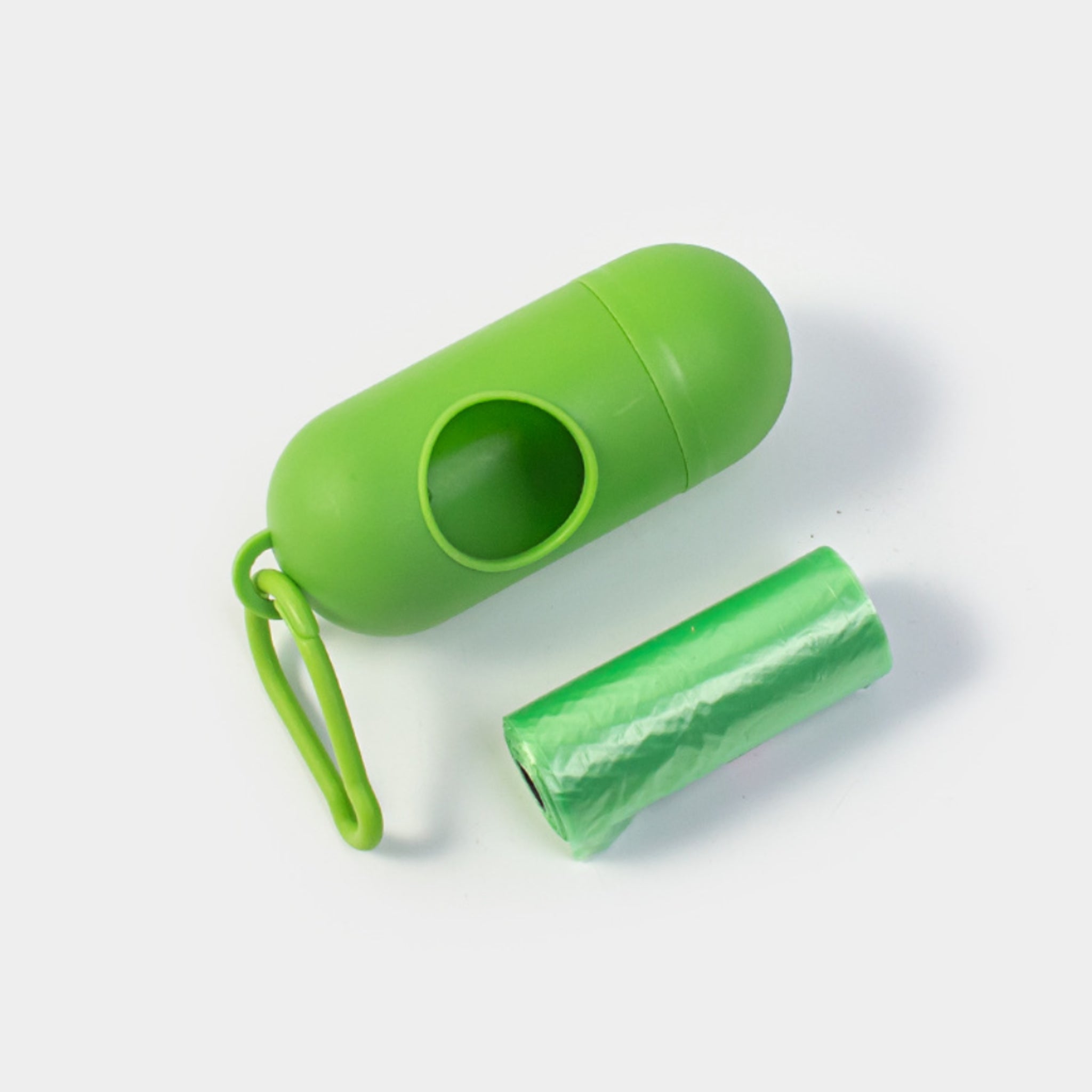 Pet Poop Bag Dispenser Portable Outdoor Dog Walks Leash Clip