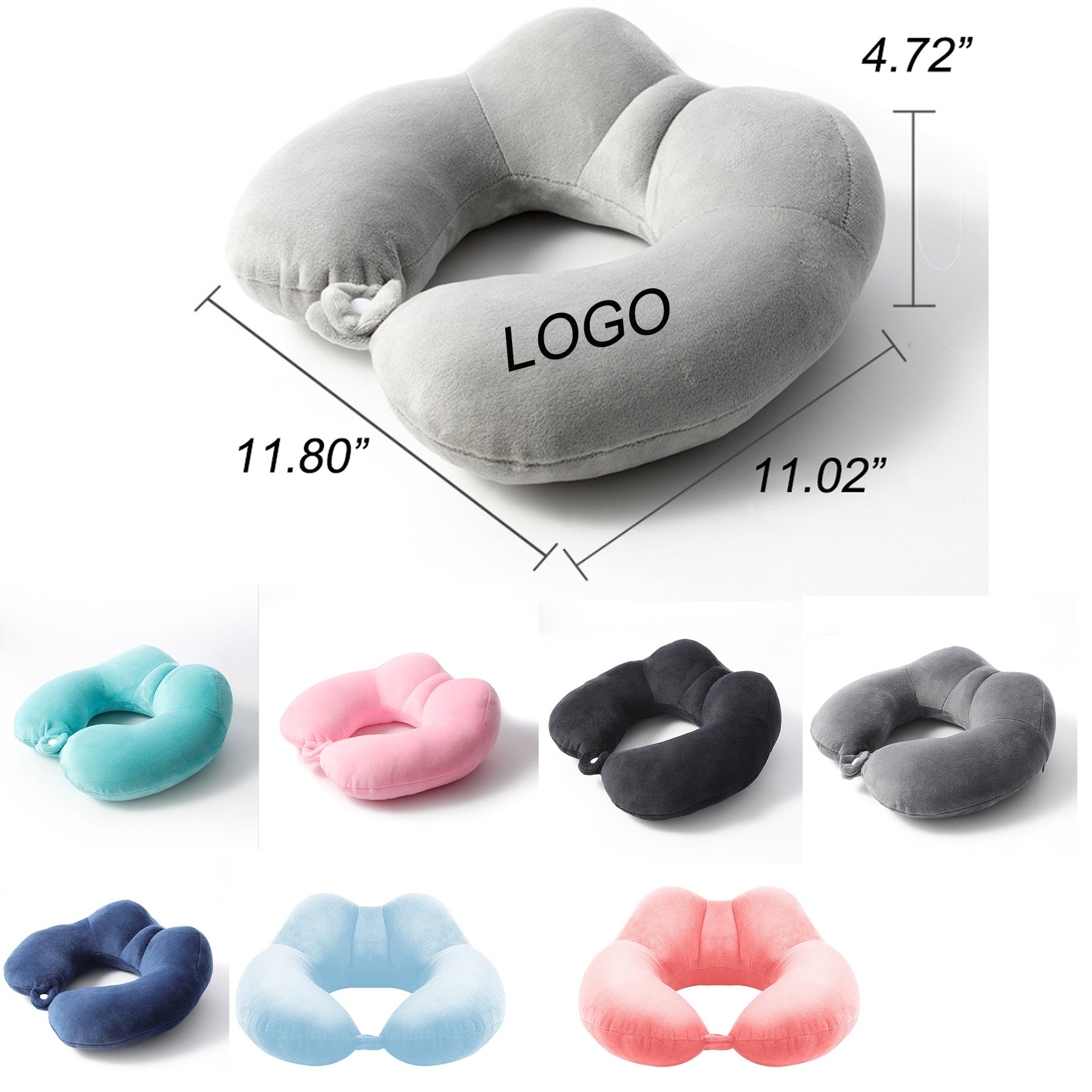Hump Support U-Shaped Pp Cotton Pillow