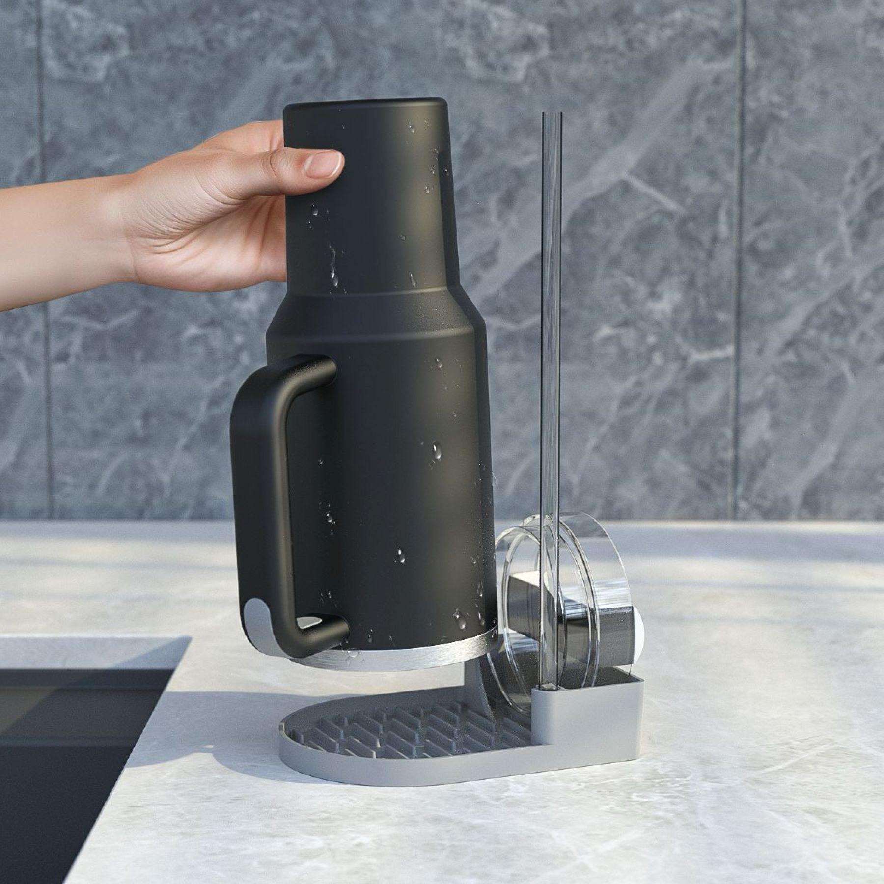 Vacuum Cup Drain Rack