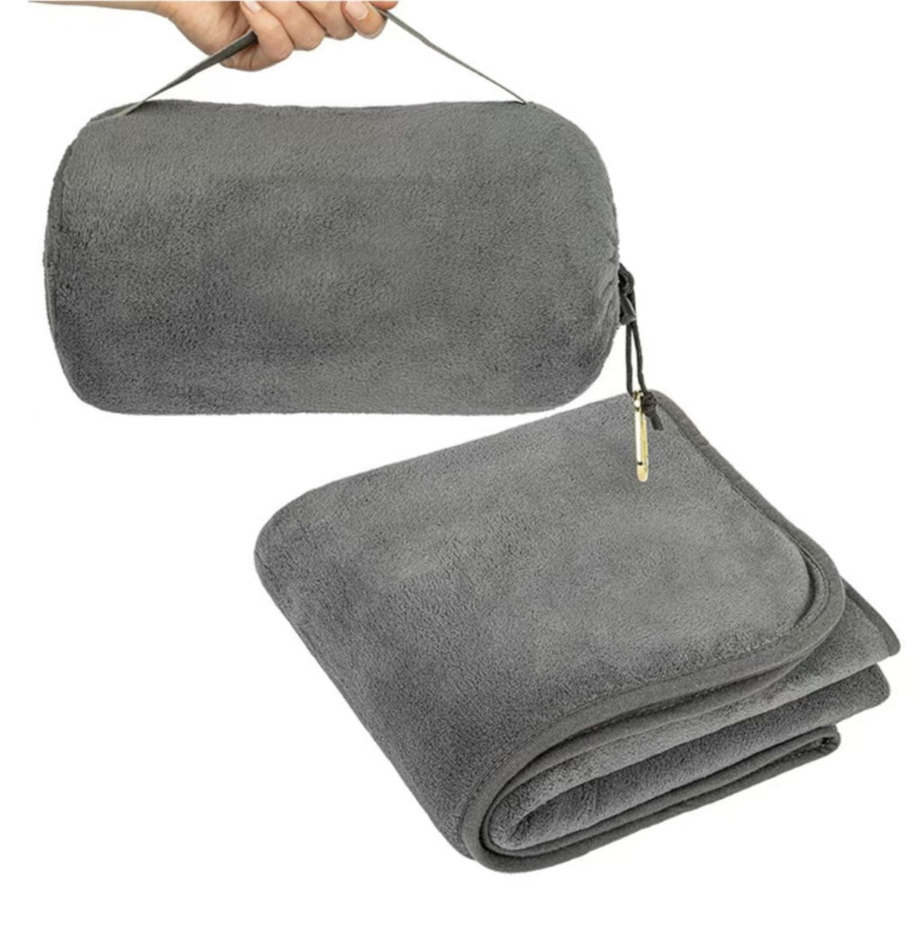 Foldable Travel Airplane Blanket