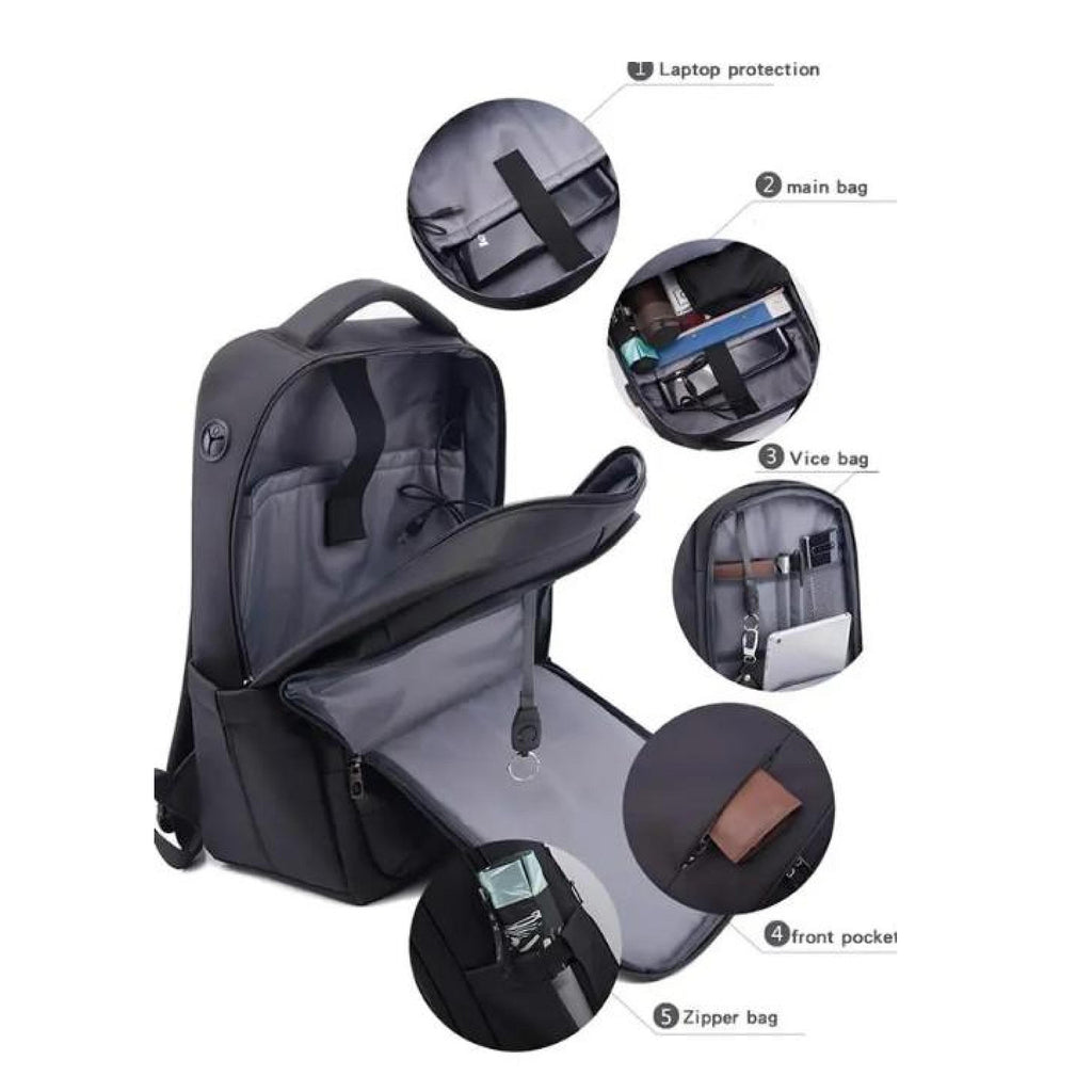Waterproof Laptop Backpack With USB Charging Port