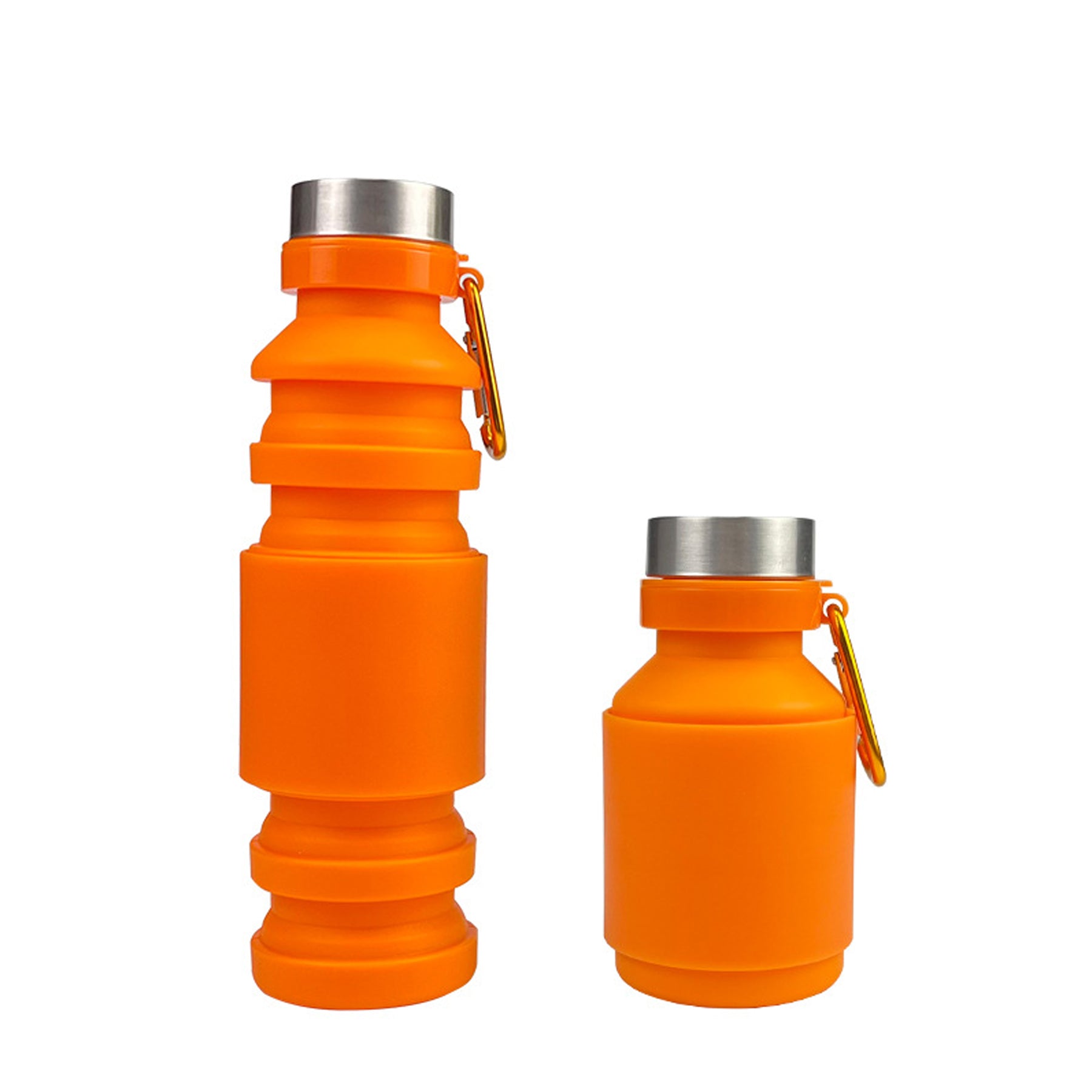 18Oz Portable Outdoor Retractable Silicone Water Bottle