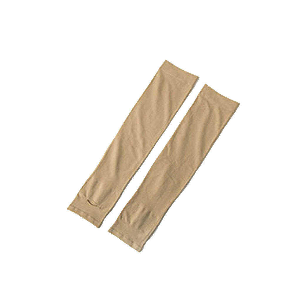 Solid Color Men's and Women's Ice Silk Sleeves for Summer UV Protection