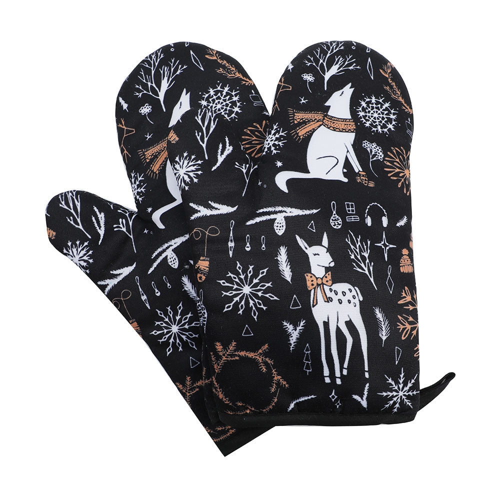 Nordic Scandi Oven Mitts Heat Resistant Thickened Baking