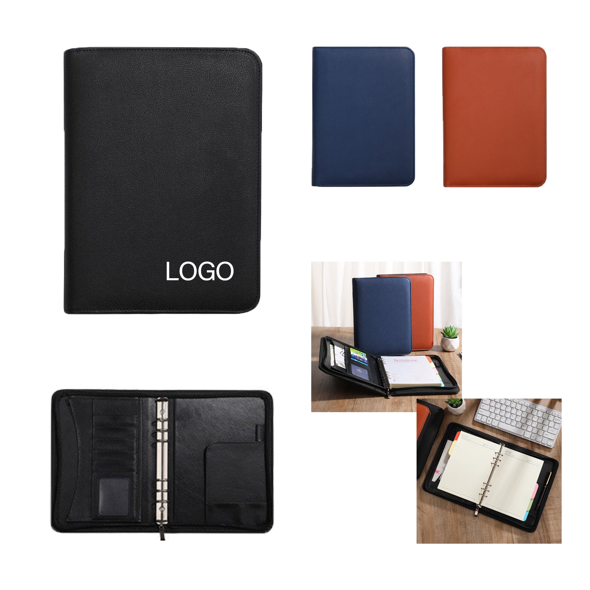 Deluxe Padfolio With Zipper