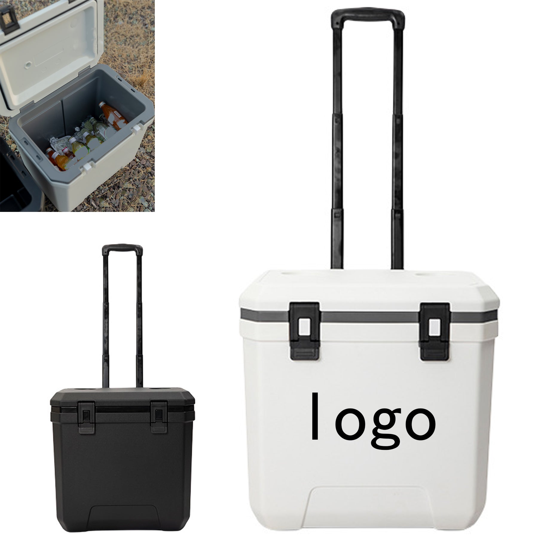 36L Camping Insulated Cooler With Wheels