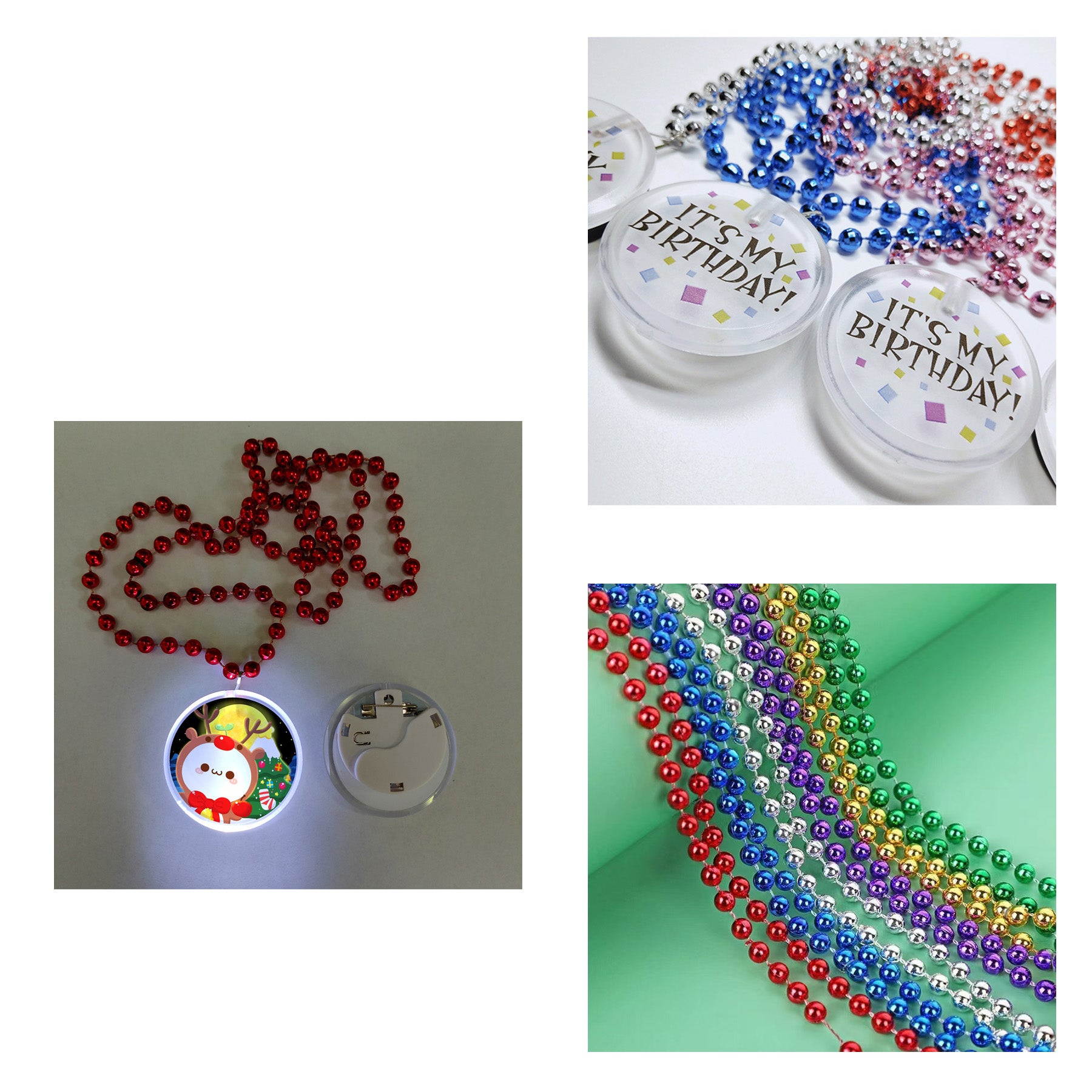 Led Party Luminous Necklace Pendant