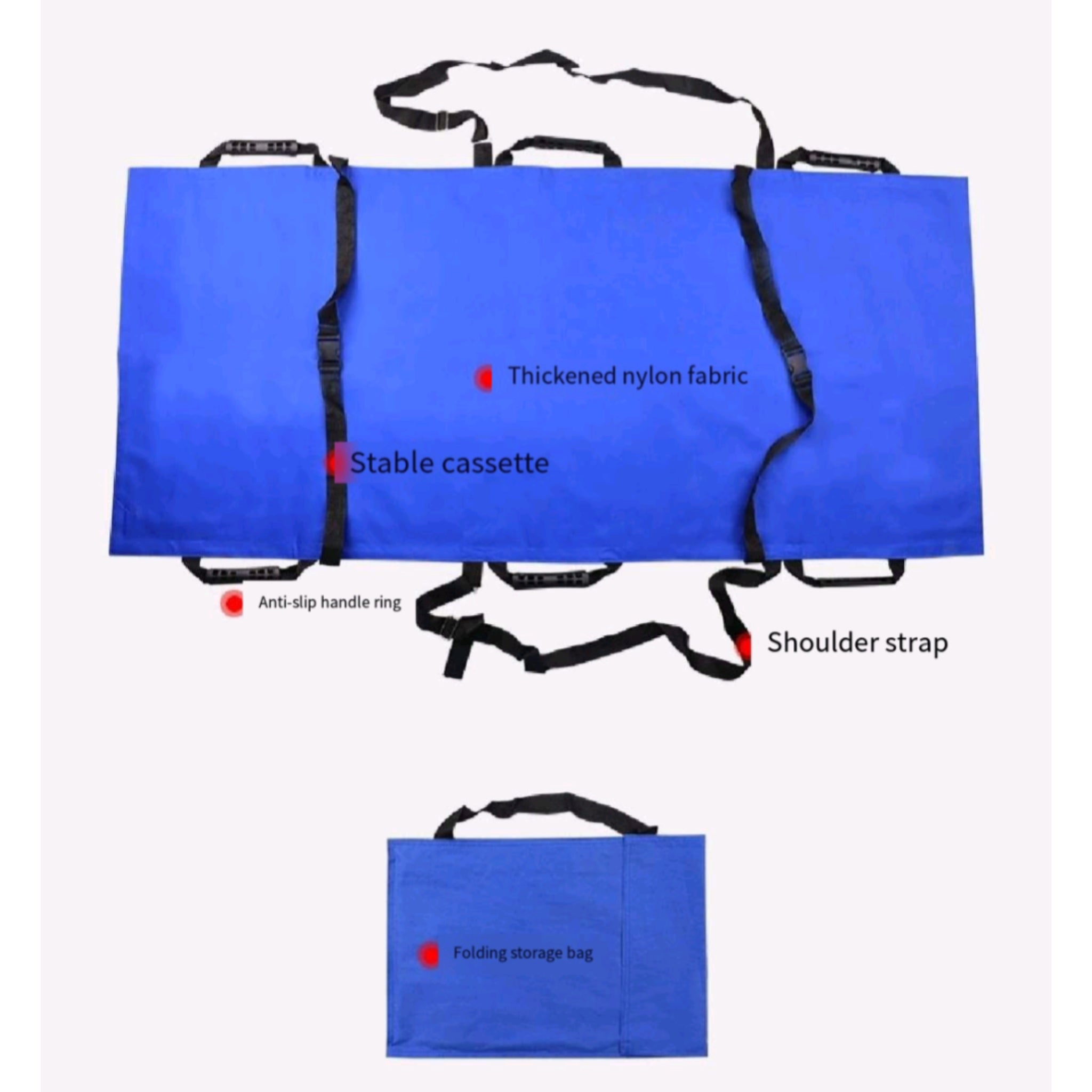Portable Stretcher Ripstop Nylon Foldable Stair Rescue