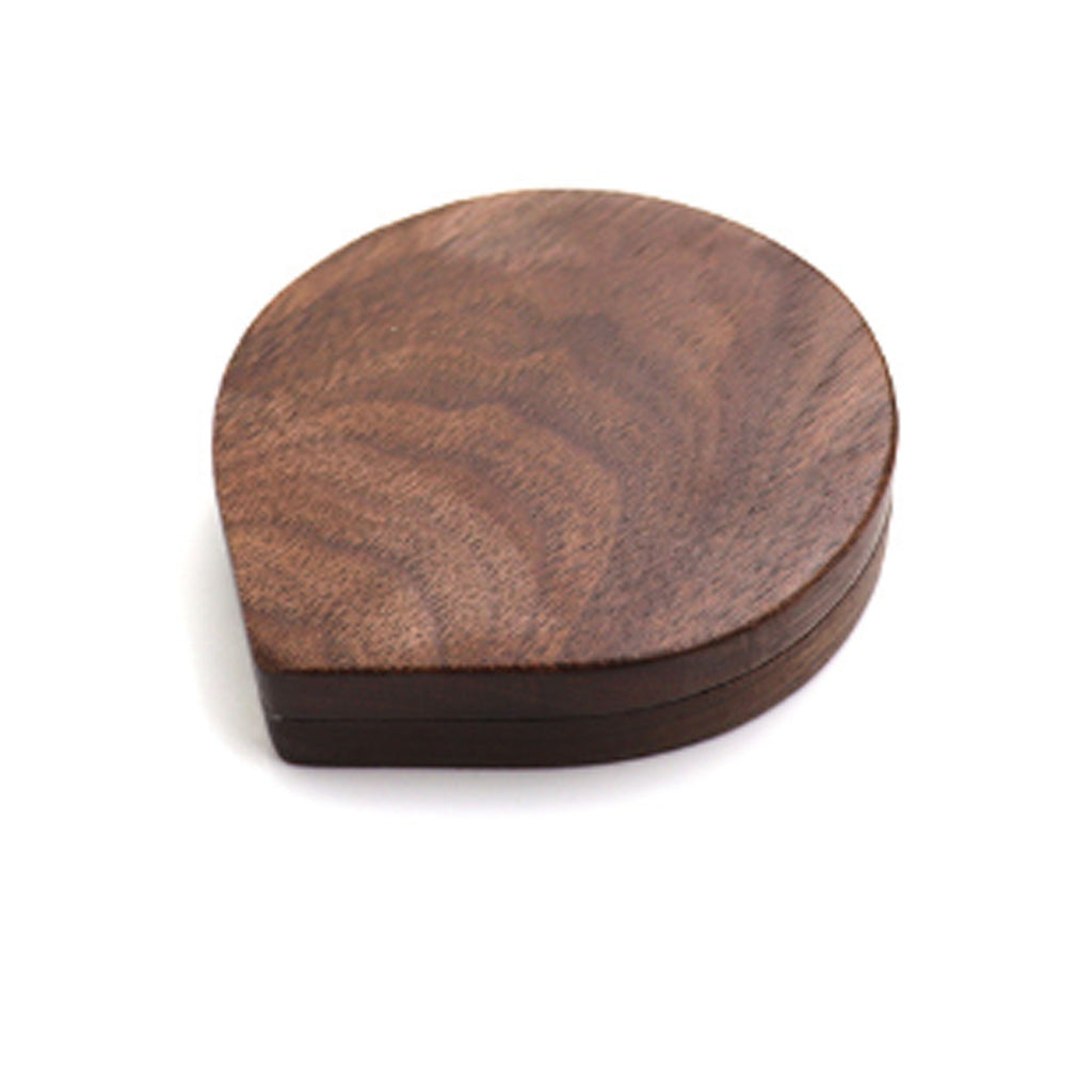 Wood Magnetic Rotating Round Handheld Mirror Makeup Mirror