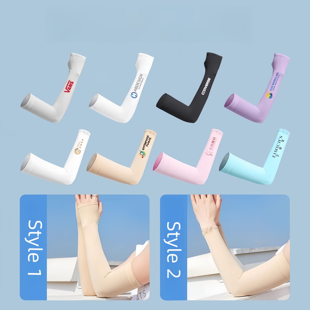 Cooling Ice Silk Arm Sleeves