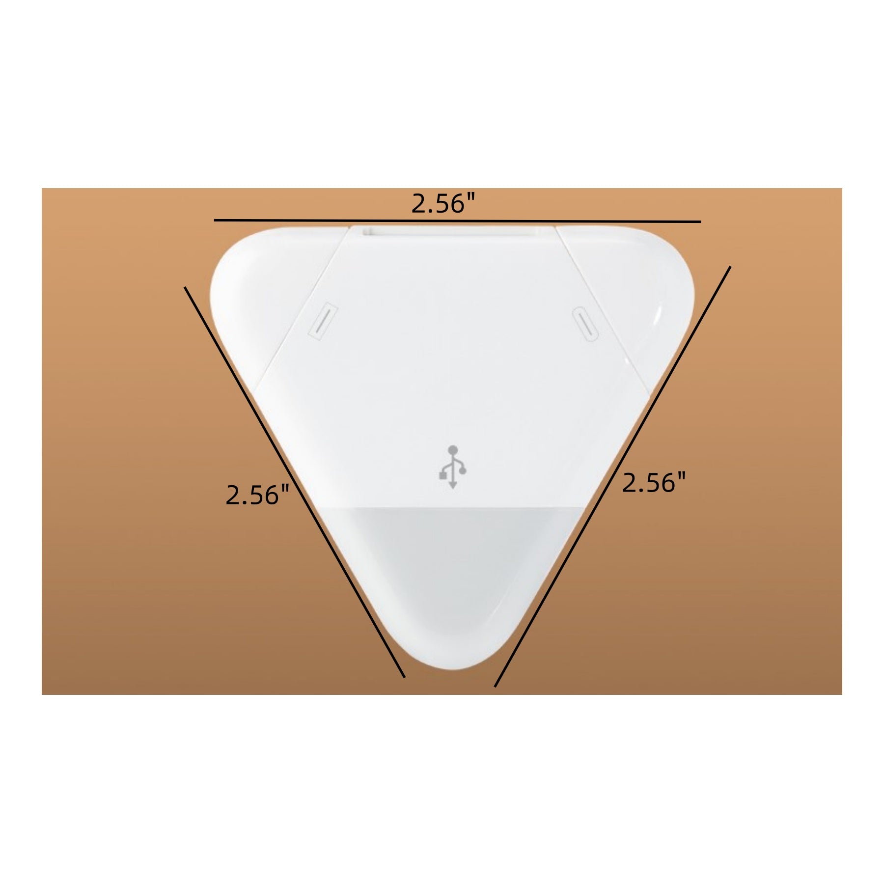 Magnetic Triangle USB Type C Memory Card Reader