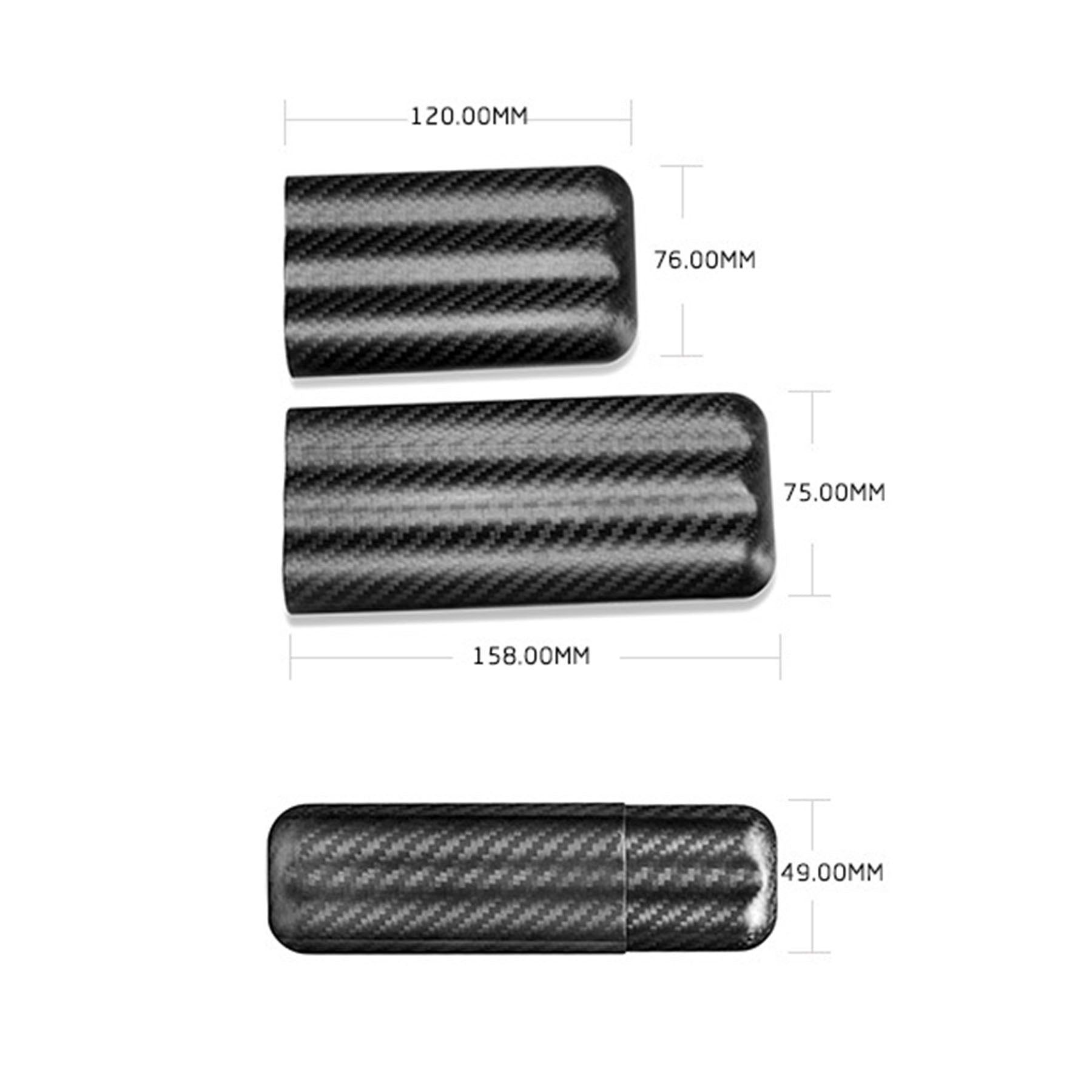 Hot Pressing Pure Carbon Fiber Humidor