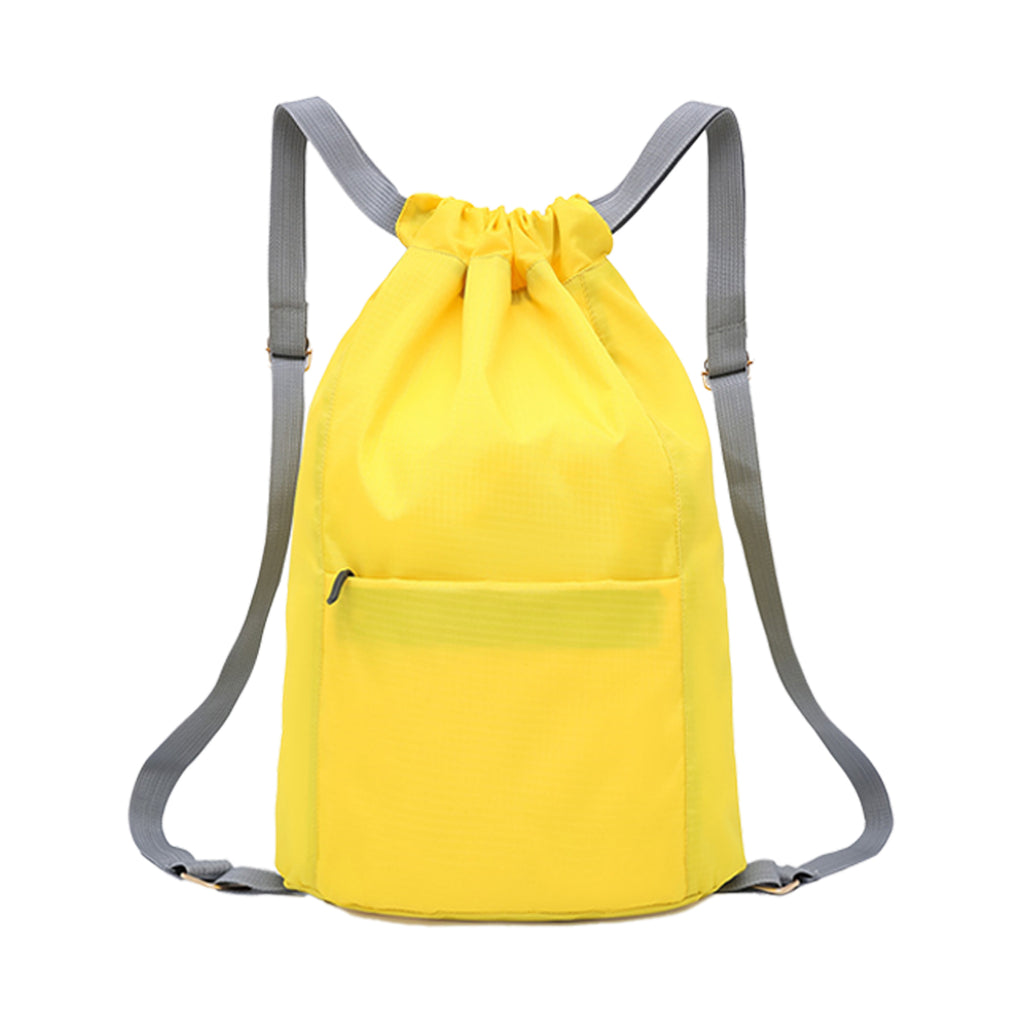 Drawstring Backpack With Zipper Pocket
