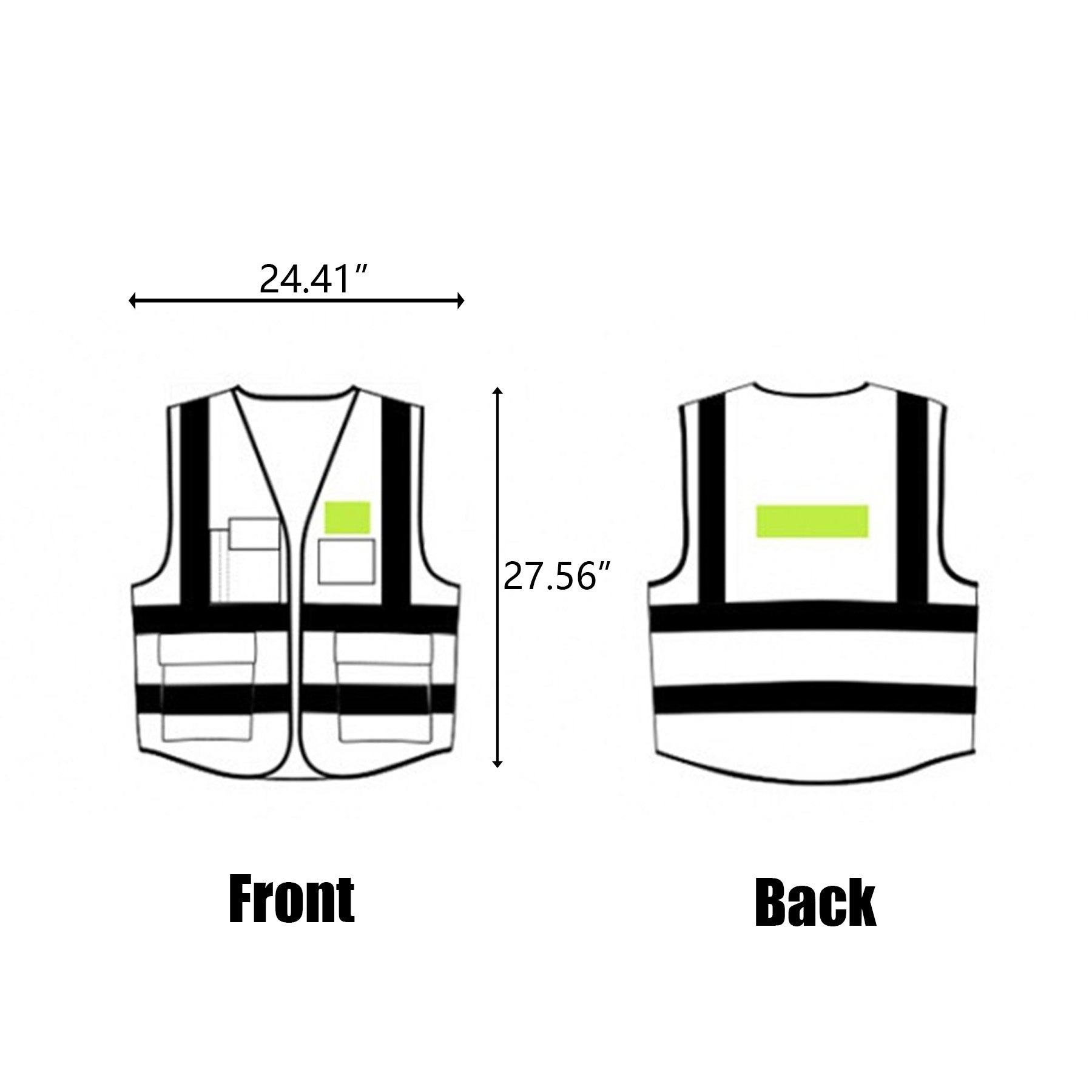 Reflective Vest Safety Warning