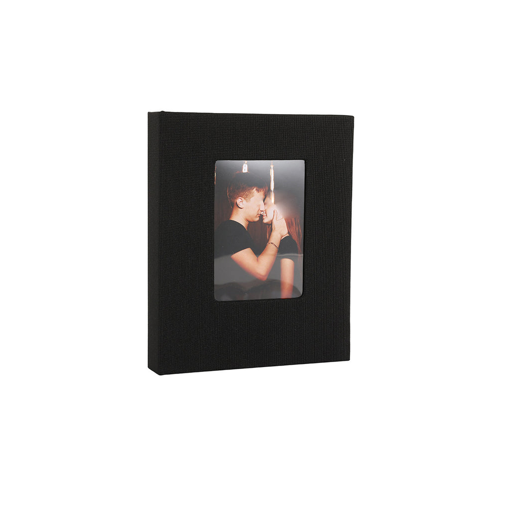 Fabric Linen Hardcover Photo Album 4x6 Inch Window Scrapbook
