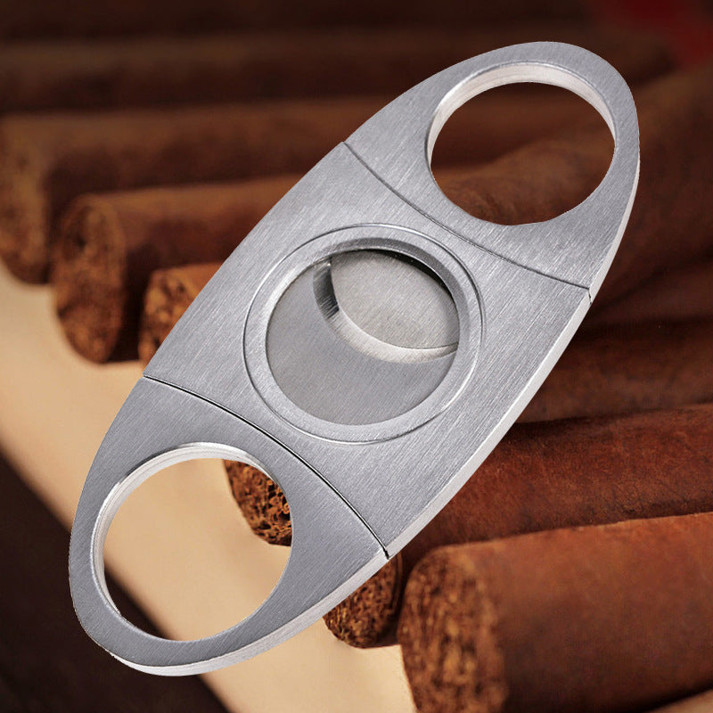 Stainless Steel Double-Bladed Cigar Cutter