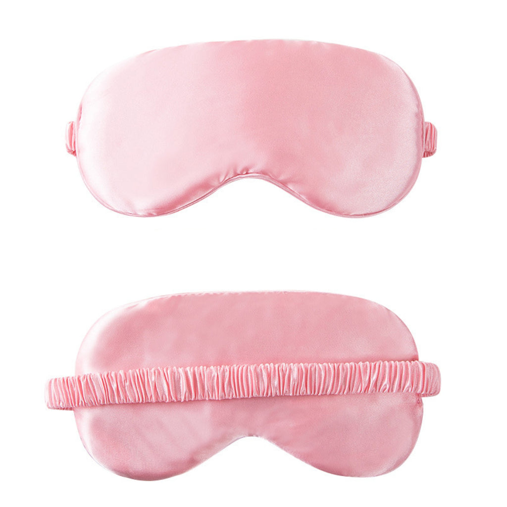 Portable Double-Sided Silk Solid Color Eye Mask
