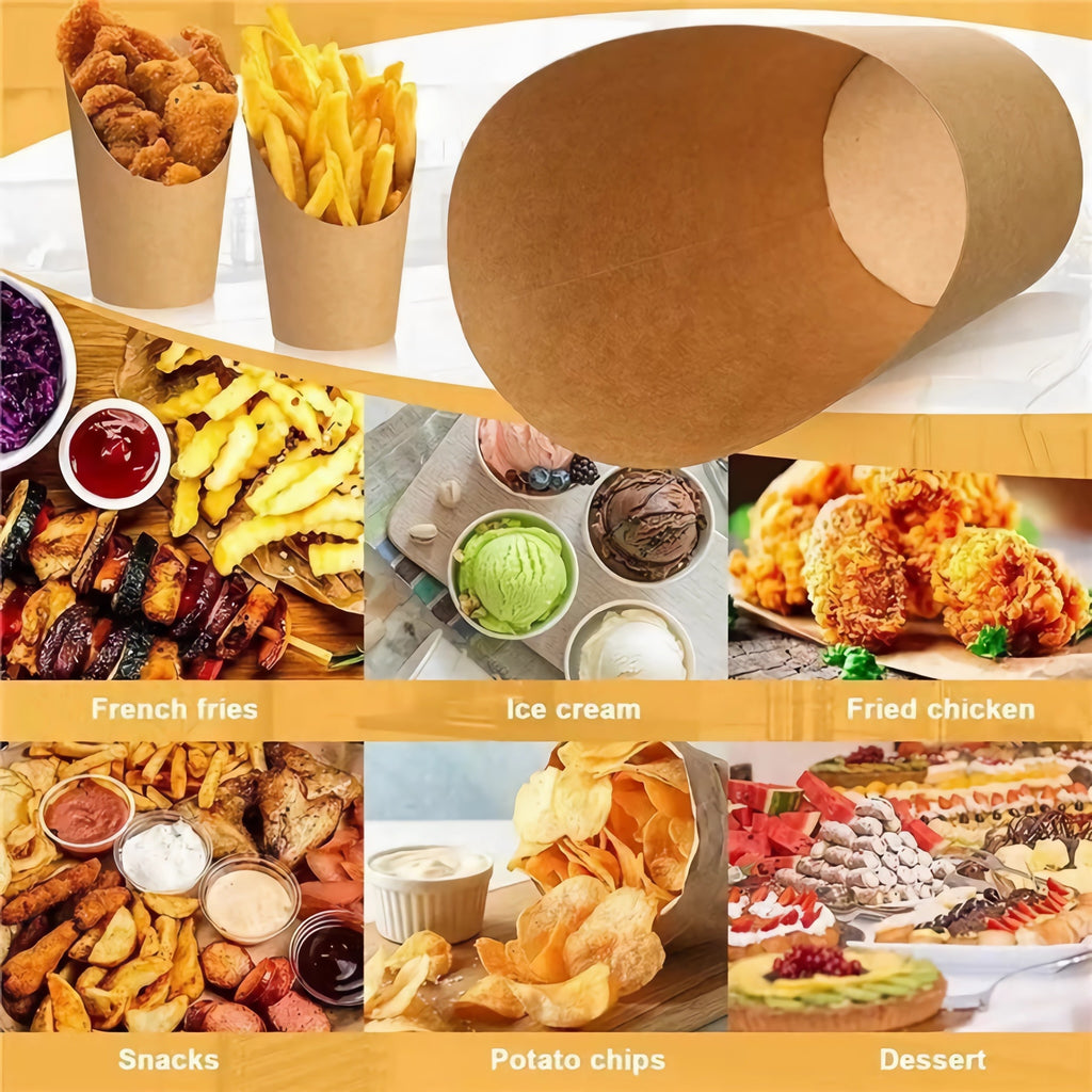 14 OZ Disposable French Fry Cup