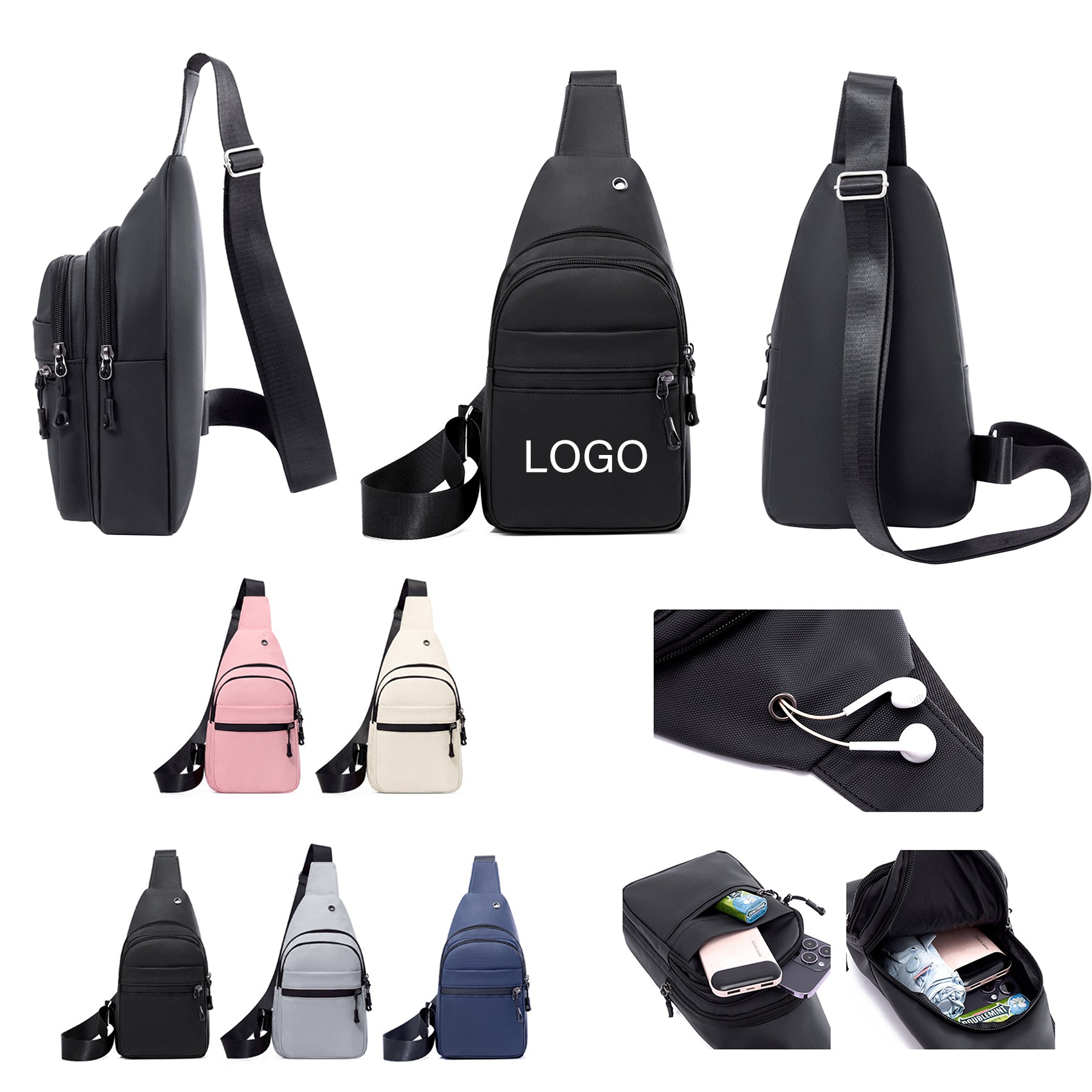 Durable Crossbody Sling Bag Backpack