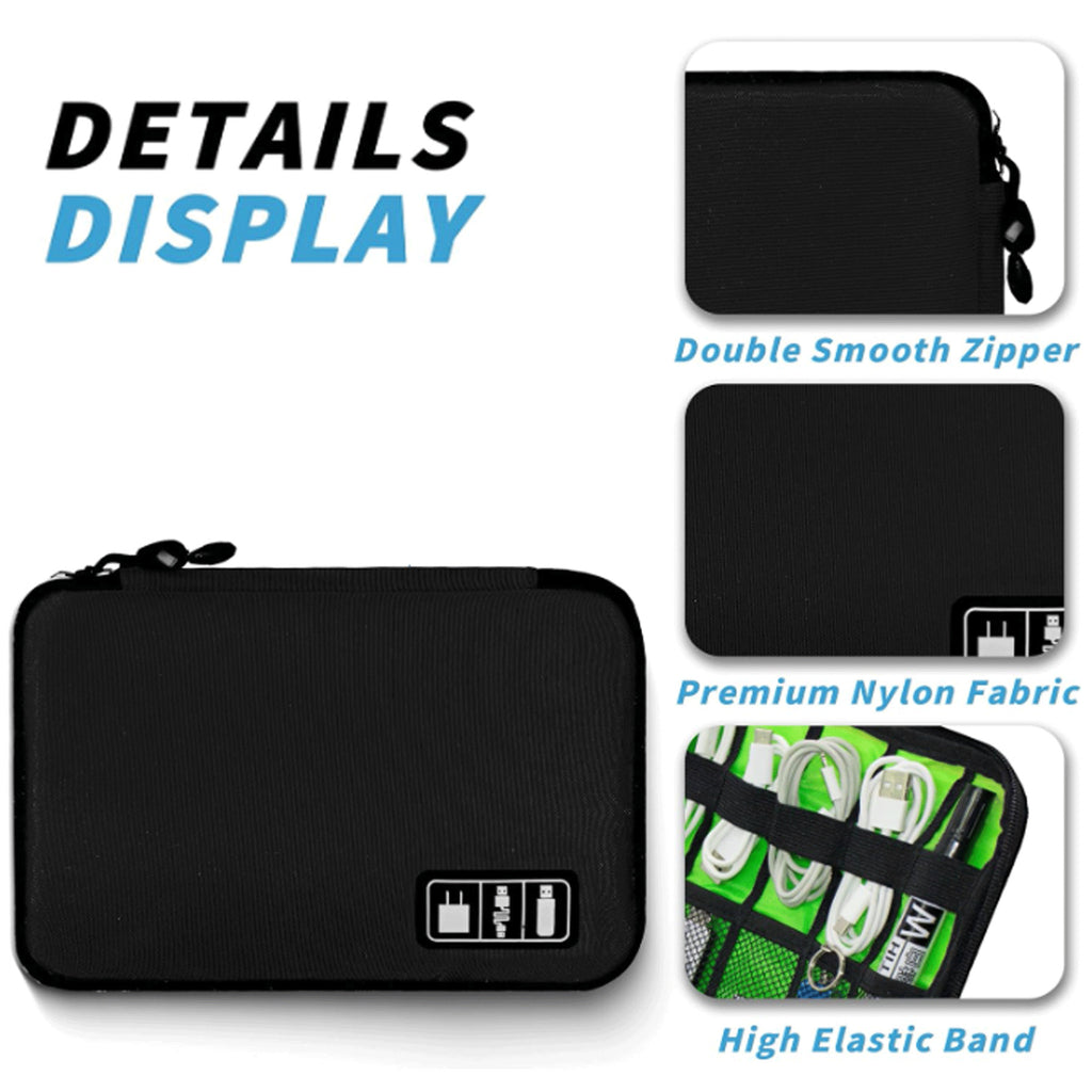 Portable Cable Organizer Travel Bag
