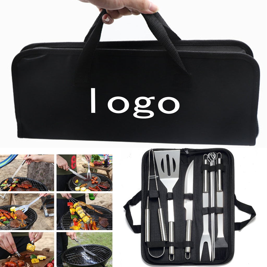 9-Piece BBQ Tool Set With Carrying Bag