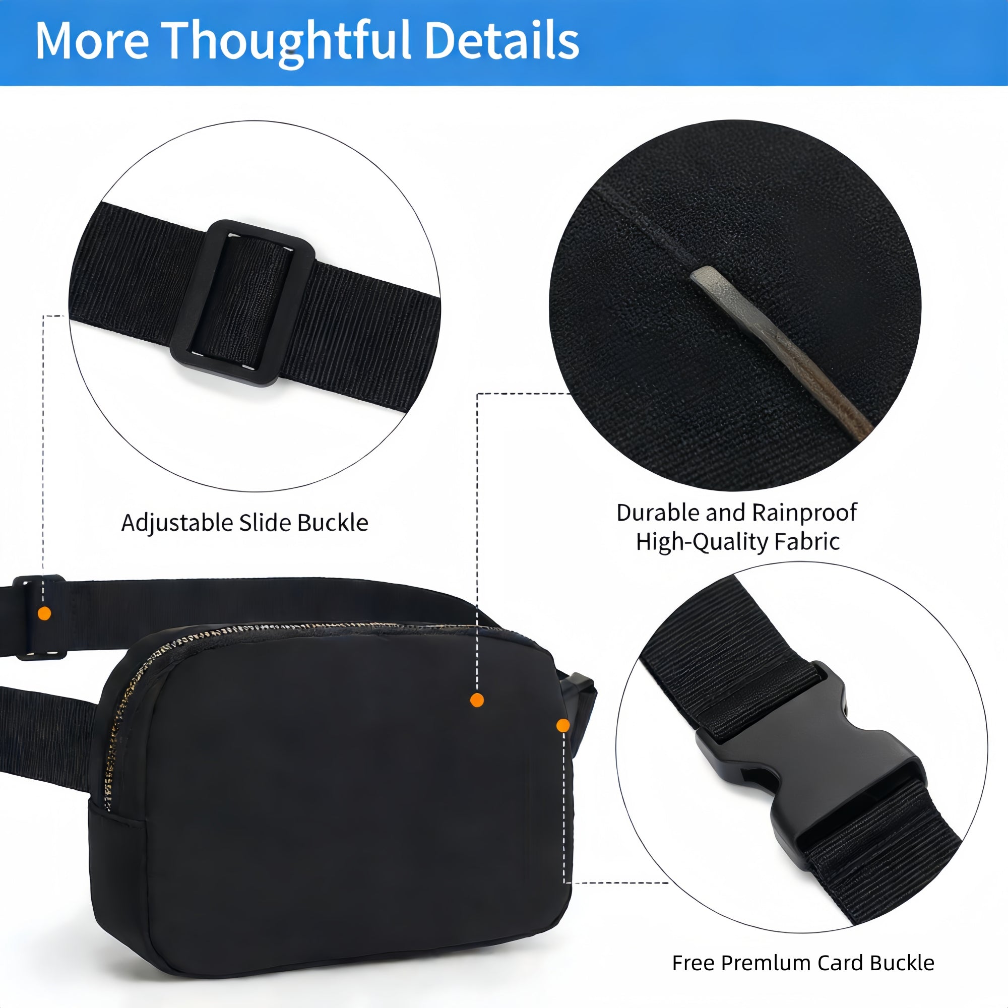 Unisex Fanny Pack Crossbody Bag