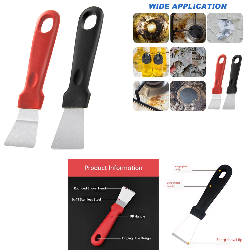 2Pcs Stainless Steel Kitchen Scraper