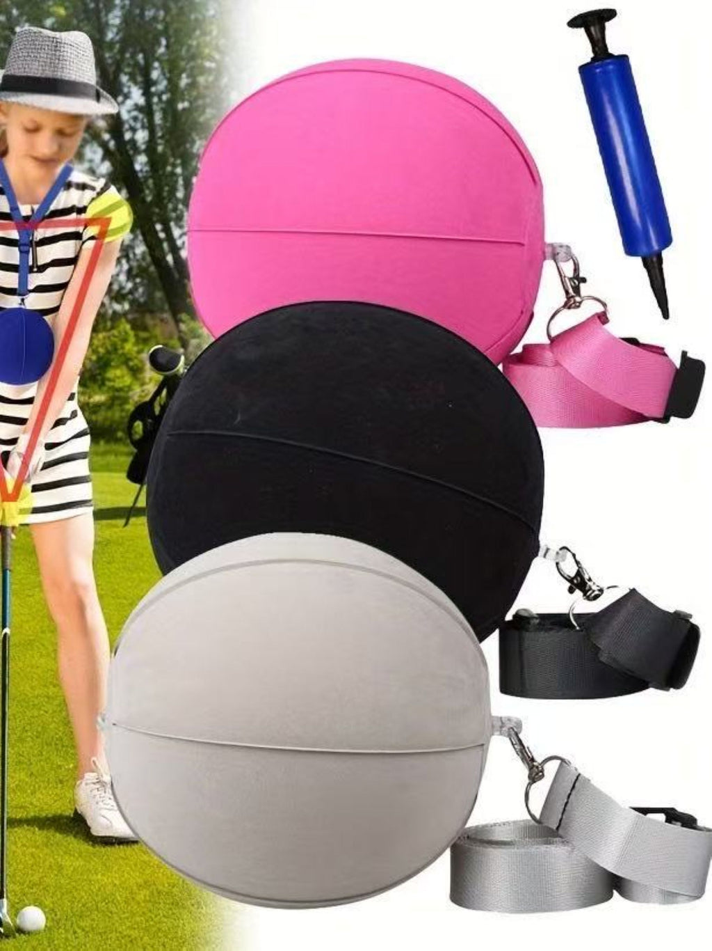 Golf Training Equipment (With A Pump)